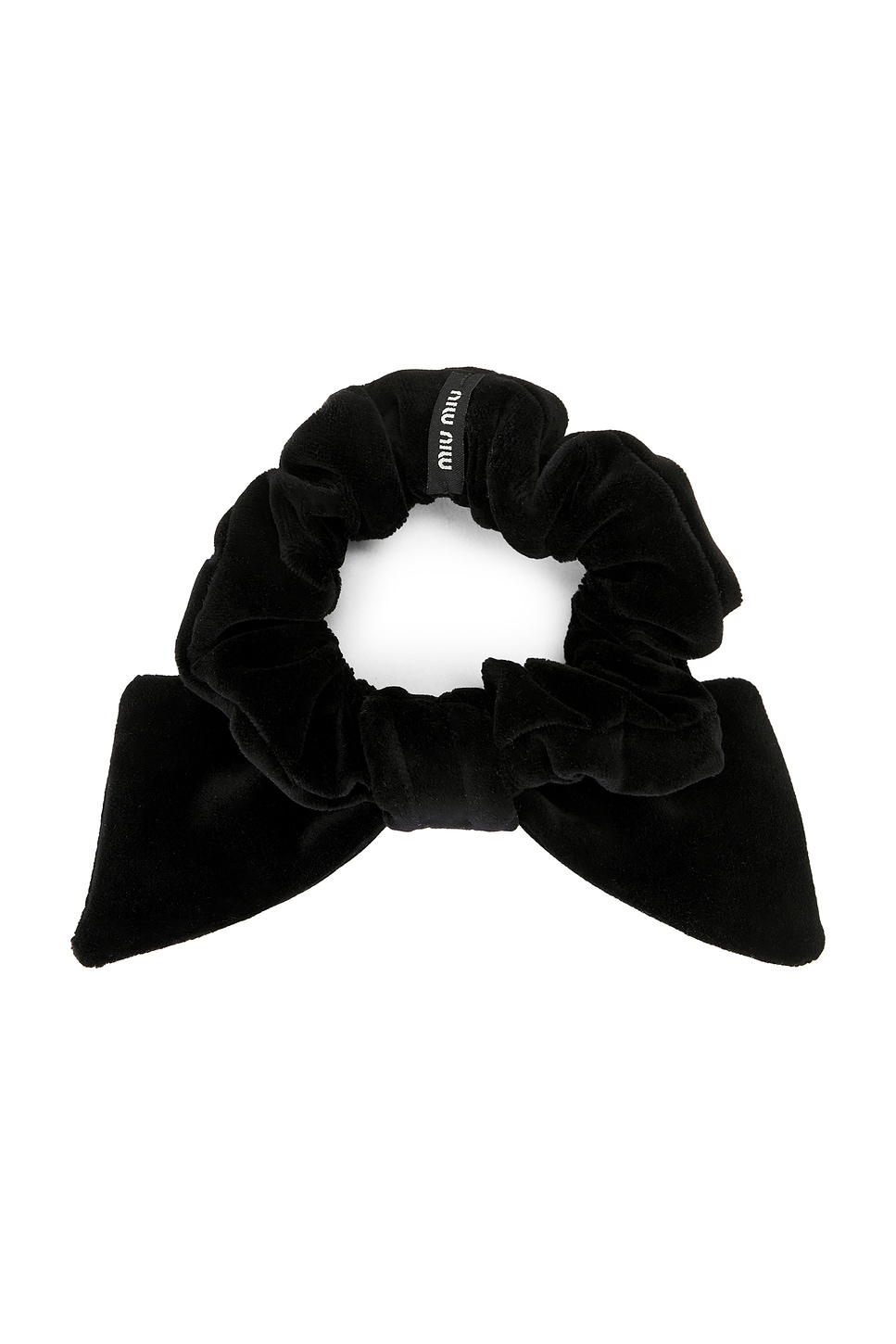Miu Miu Velluto Scrunchie In Black