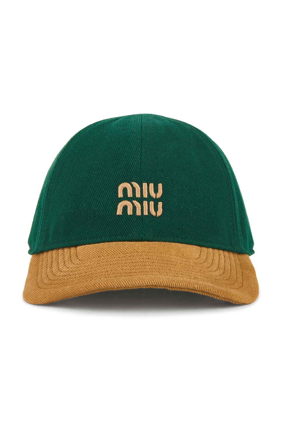 Miu Miu Drill Washed Bicolore Hat