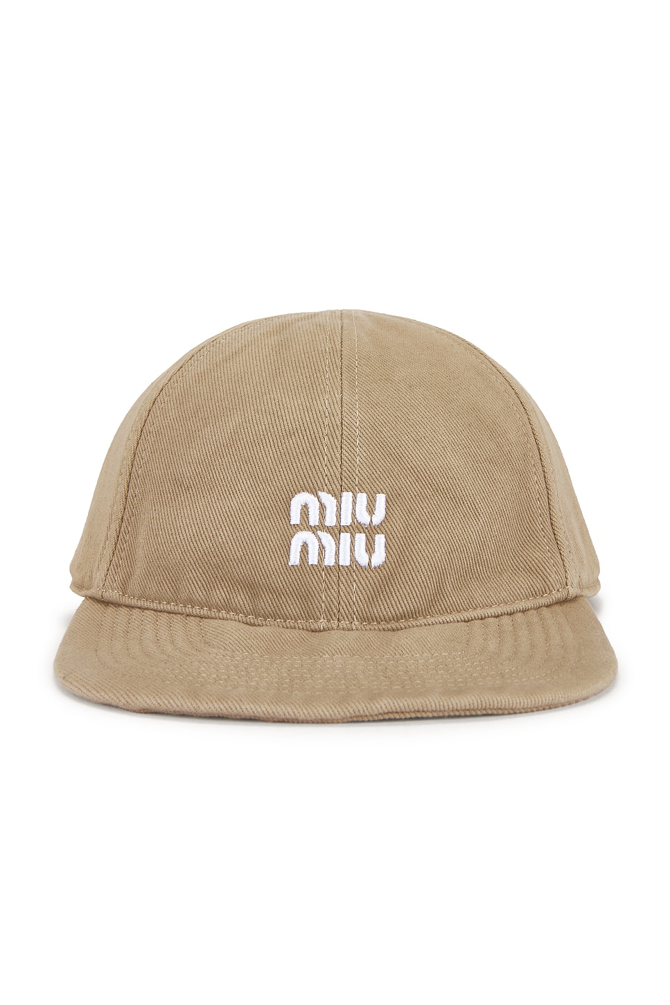 Miu Miu Denim Washed Baseball Cap