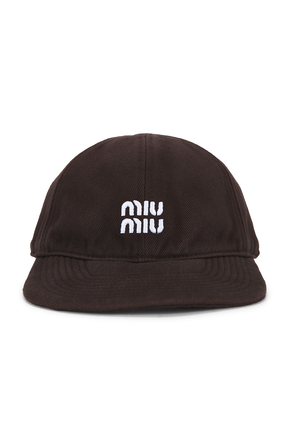 Miu Miu Denim Washed Baseball Cap