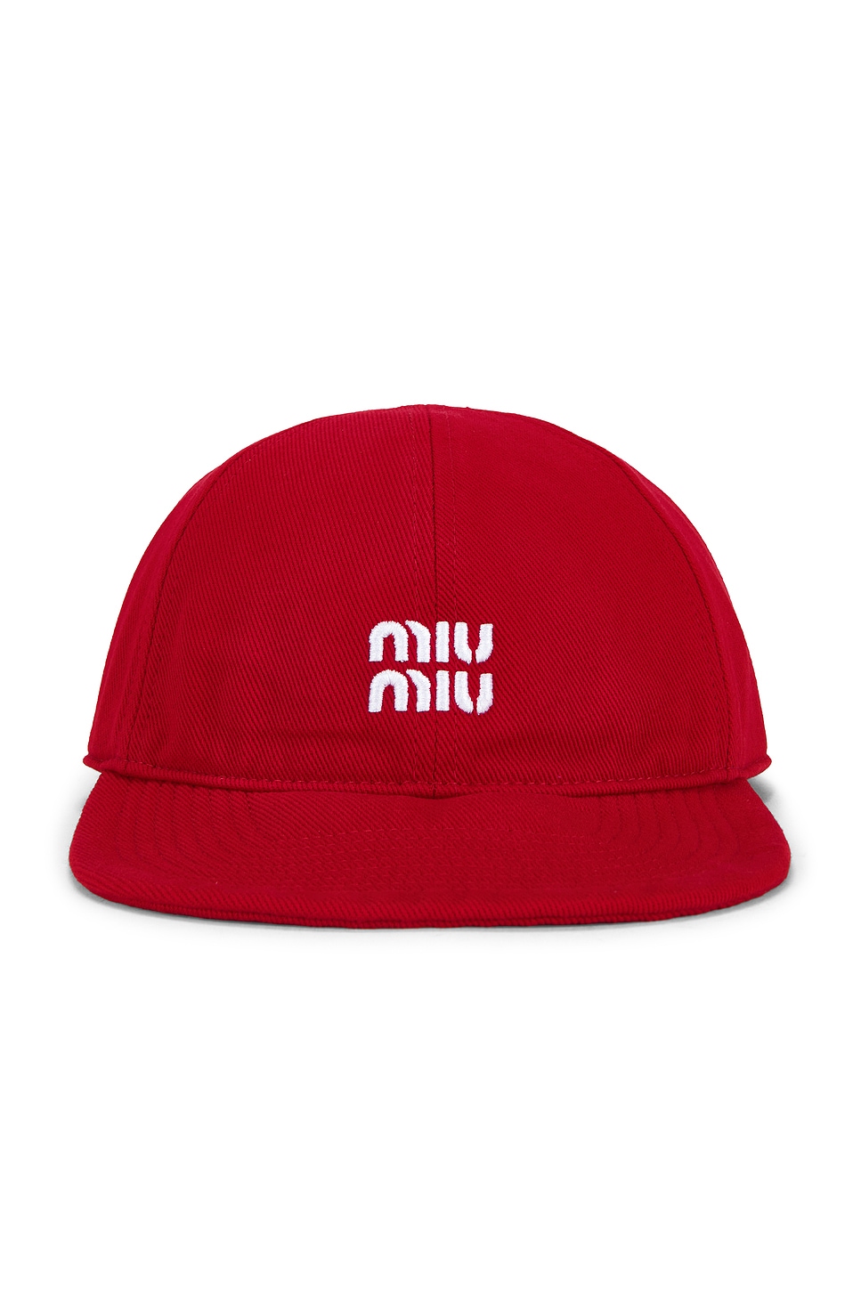 Miu Miu Denim Washed Baseball Cap - Women's Accessories