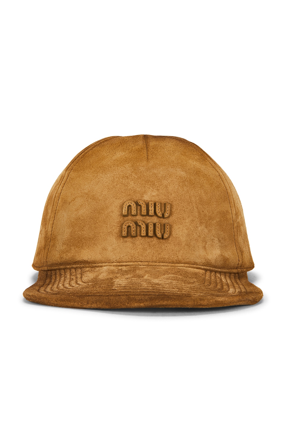 Miu Miu Baseball Cap In Brown