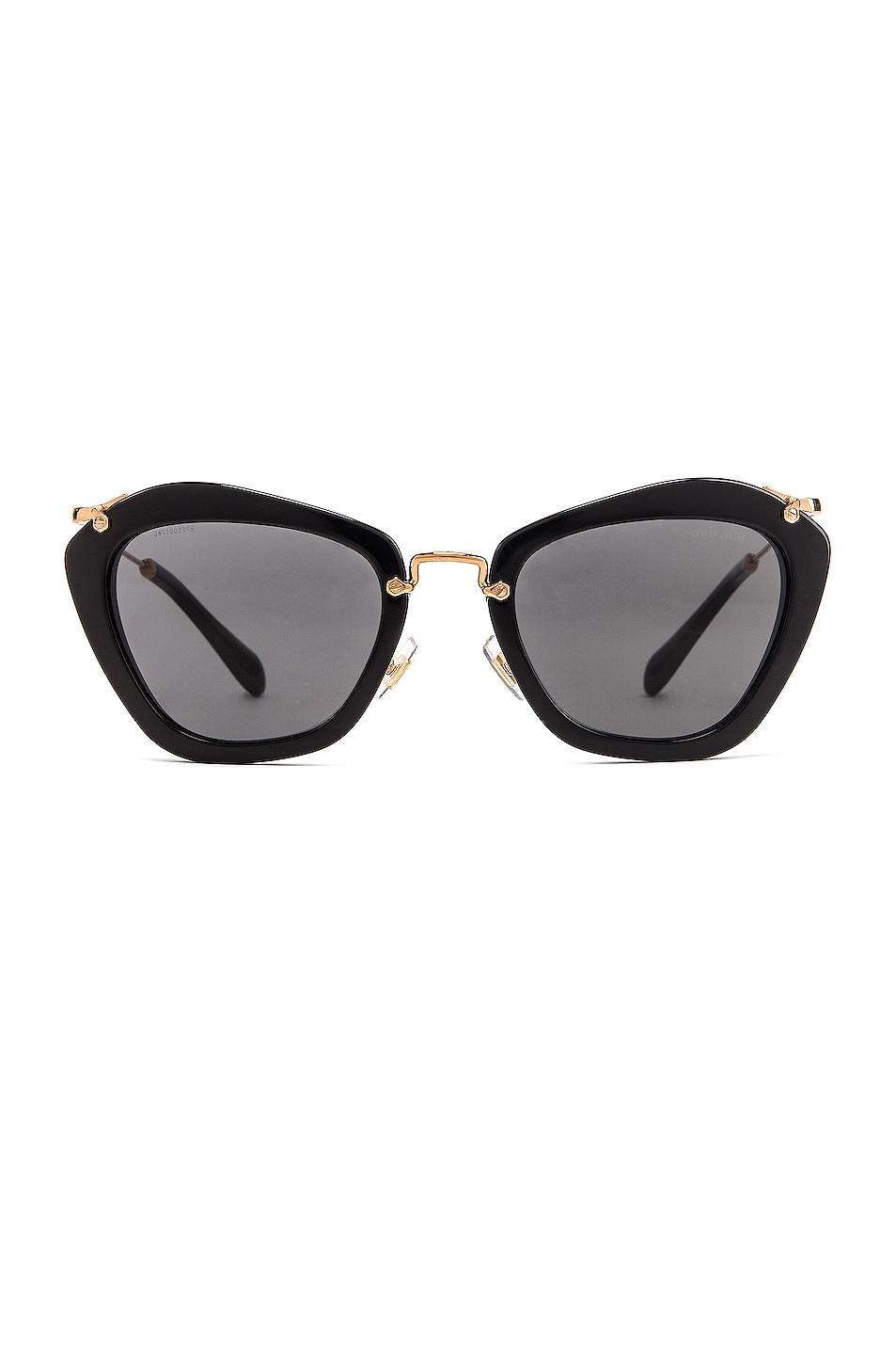 Image 1 of Miu Miu Cat Eye Sunglasses in Black
