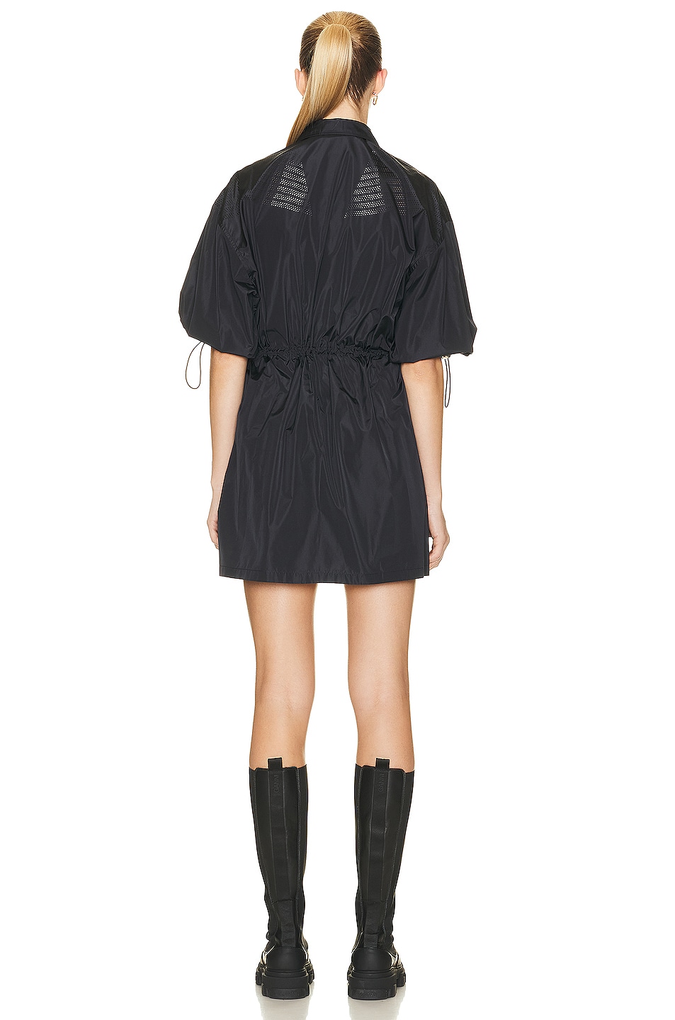MIU 25S  LONG VEST DRESS IN ACETATE 264519