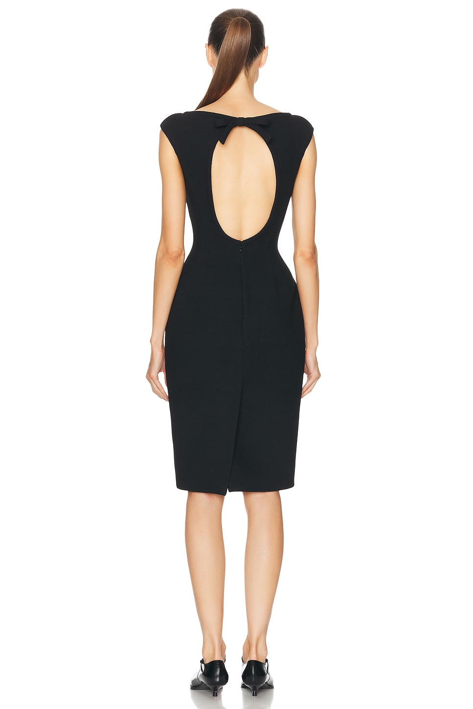 Miu Miu - Natte Front Cut Out Midi Dress | Plush Miu Miu - Natte Front Cut Out Midi Dress | Plush