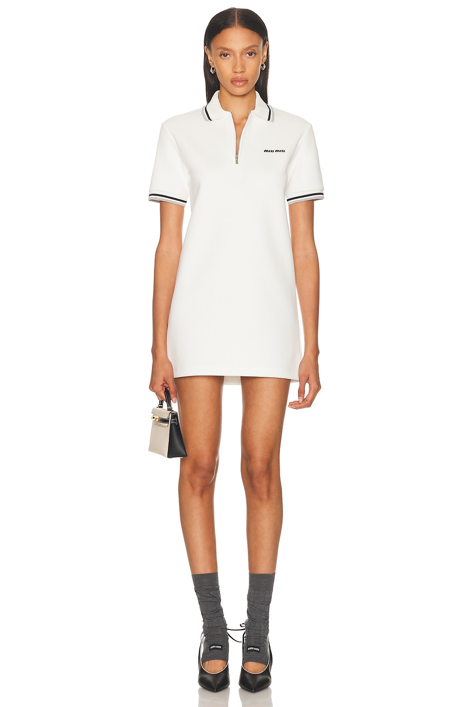 Polo Dress in White