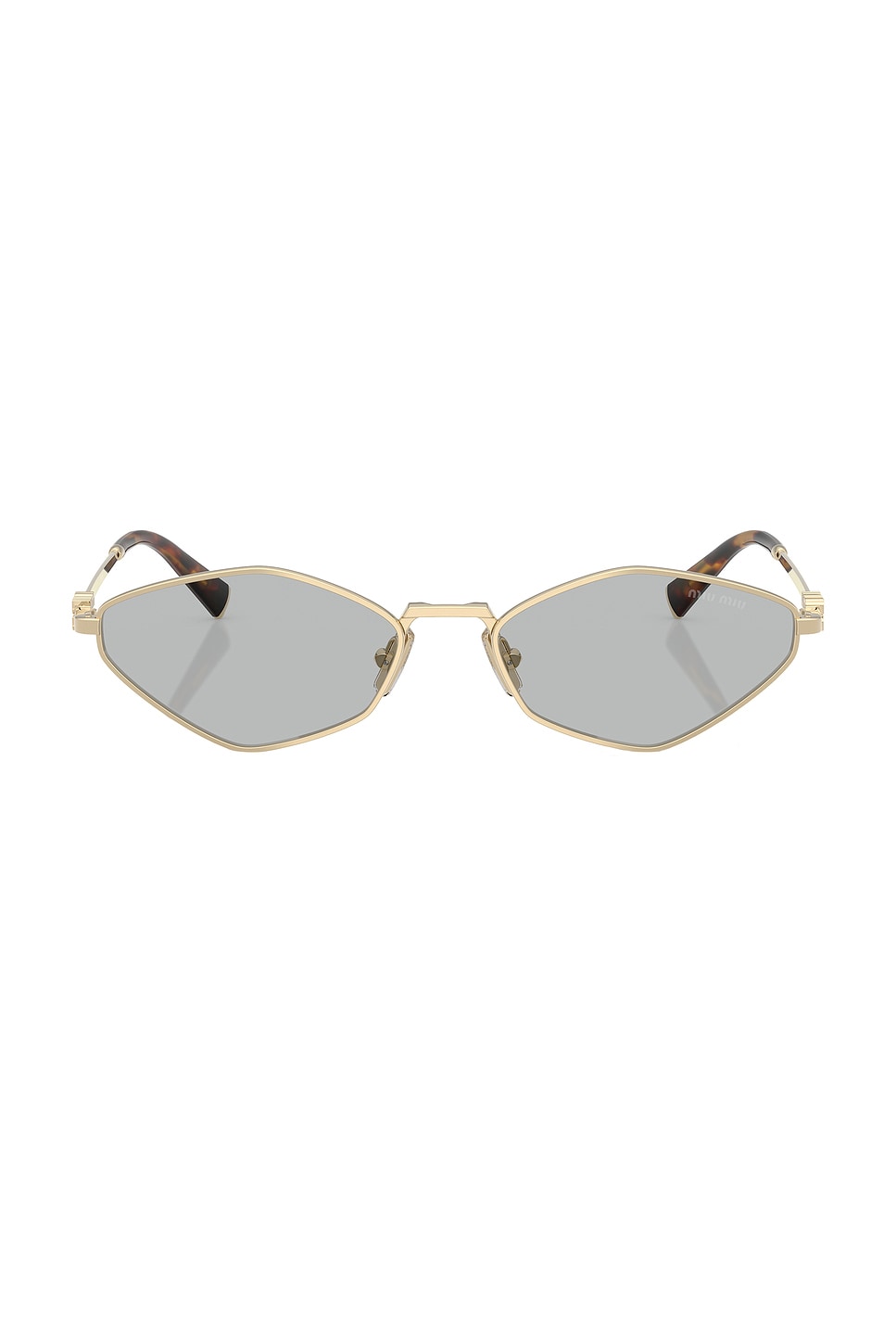 Geometric Sunglasses in Metallic Gold