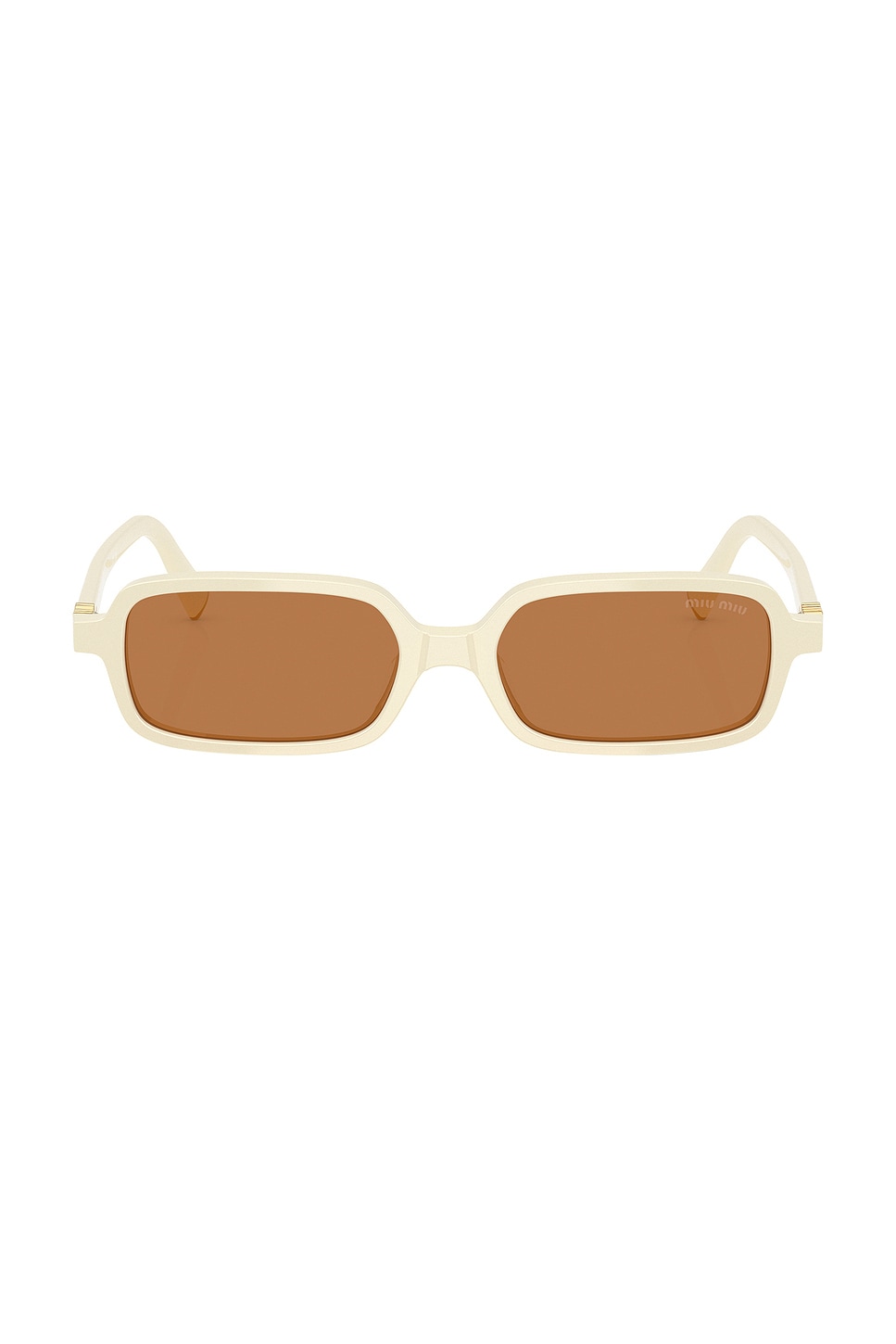 Rectangular Sunglasses in Ivory