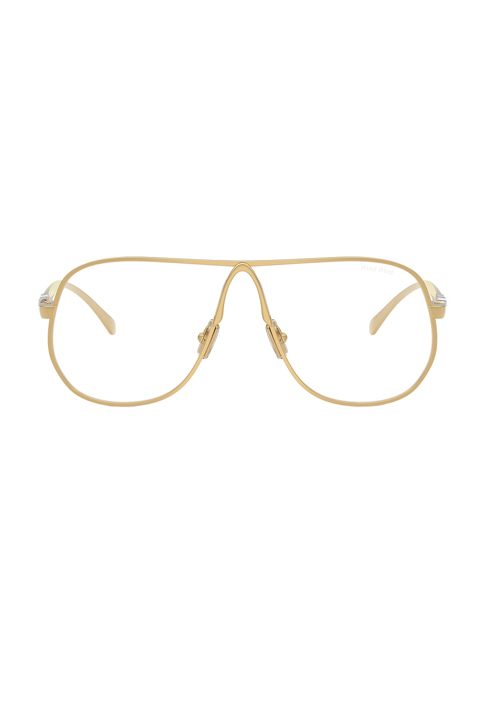 Miu Miu Eyewear Sunglasses In Gold