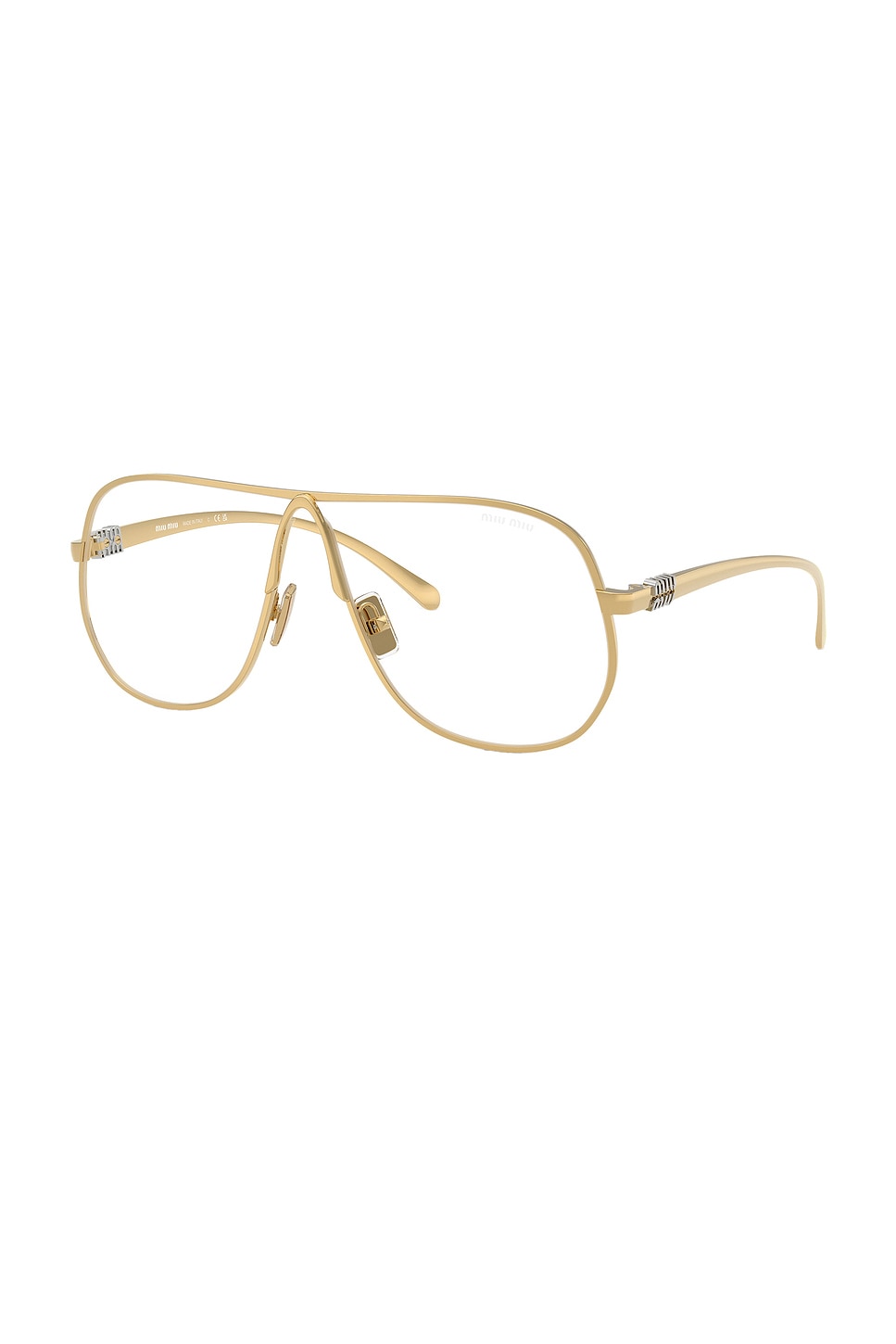 Miu Miu Eyewear Sunglasses In Gold