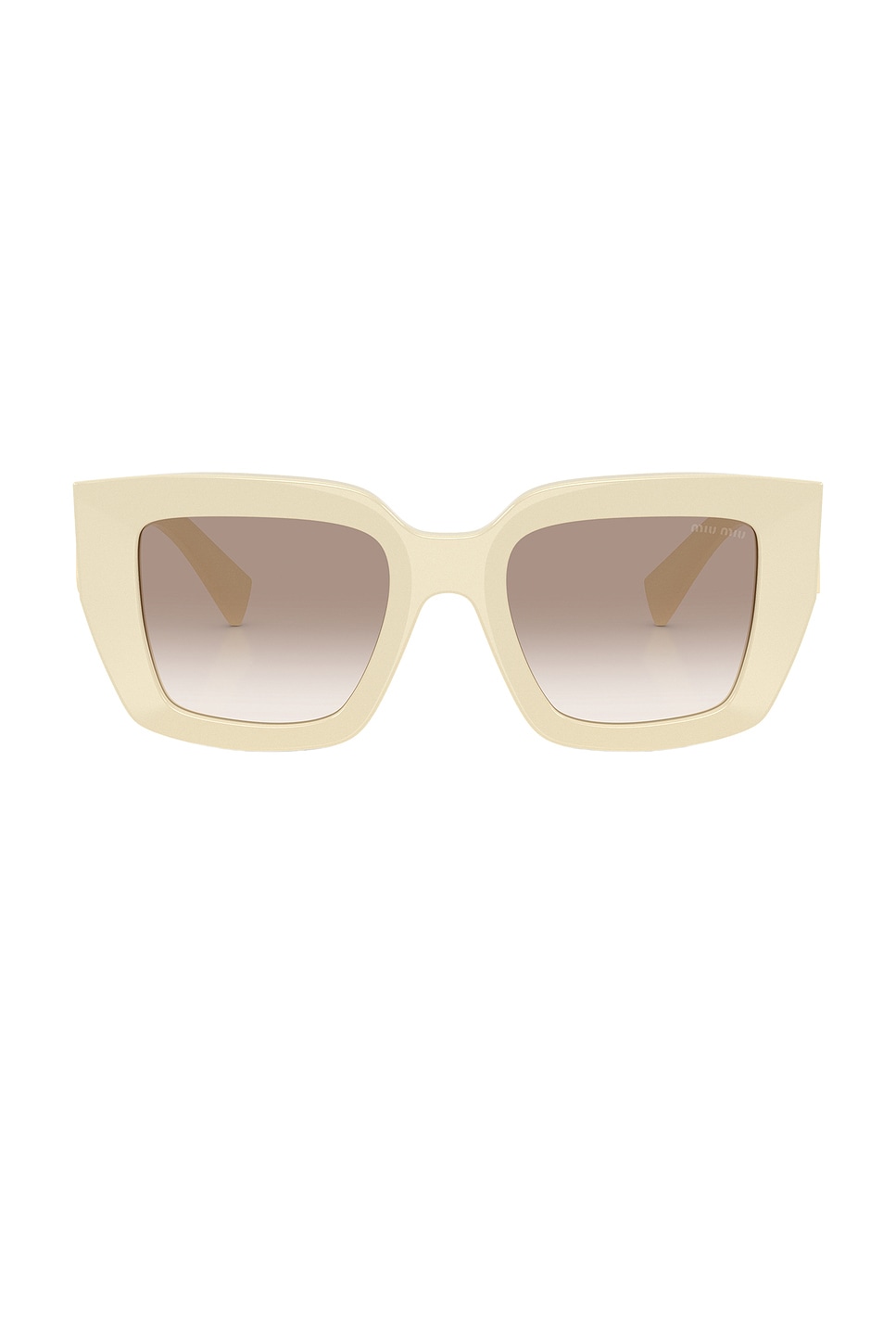 Miu Miu Sonnenbrille Mit Eckigem Gestell In Neutral