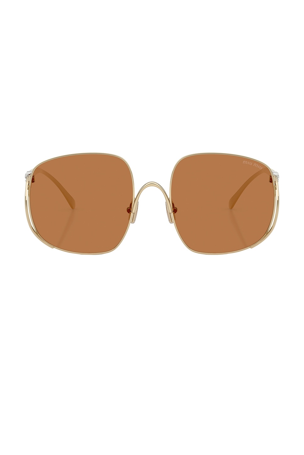 Miu Miu Full Frame Sunglasses In Brown
