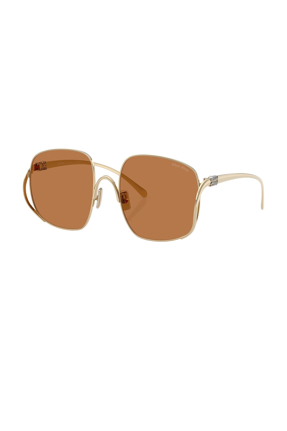 Miu Miu Full Frame Sunglasses In Brown
