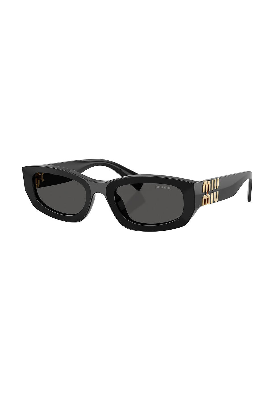 Miu Miu 0mu B04s Miu Glimpse 16k08z Nero Sunglasses In Black