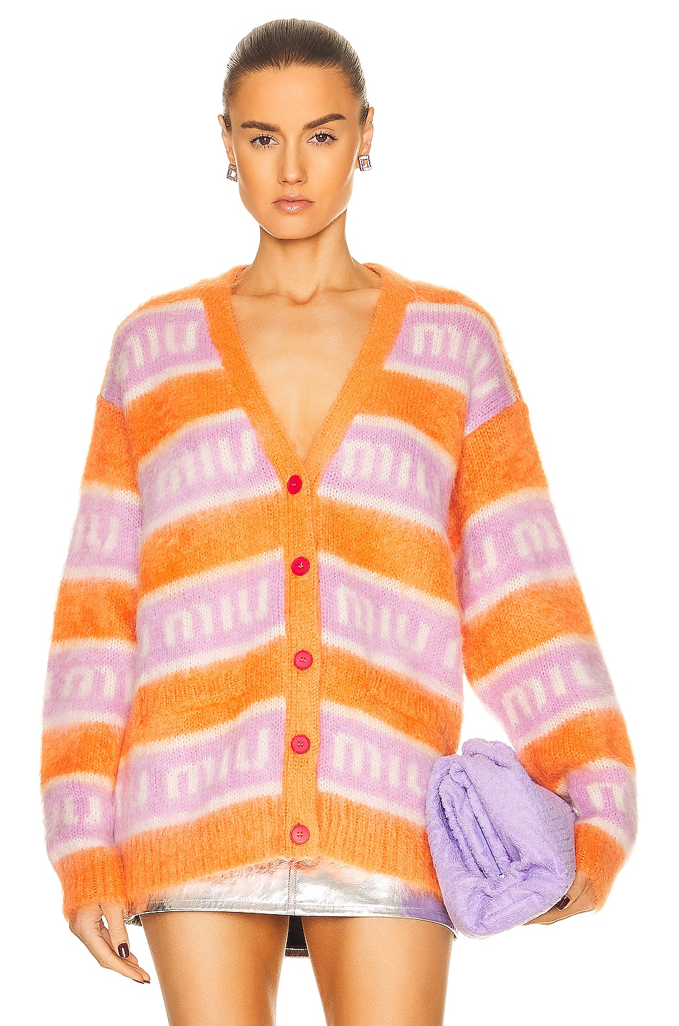 Image 1 of Miu Miu Cardigan in Arancio