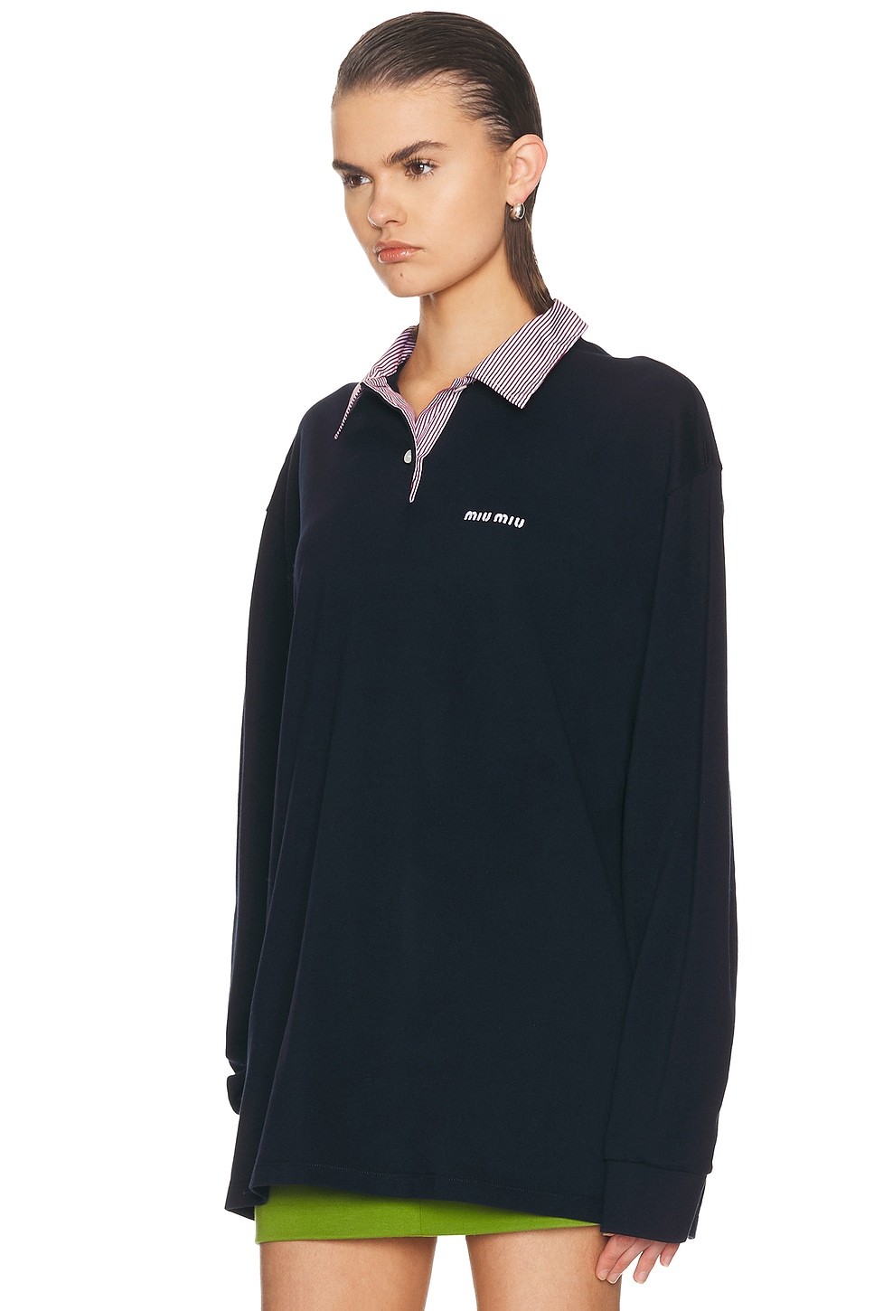 Miu Miu Pullover Sweater In Blue