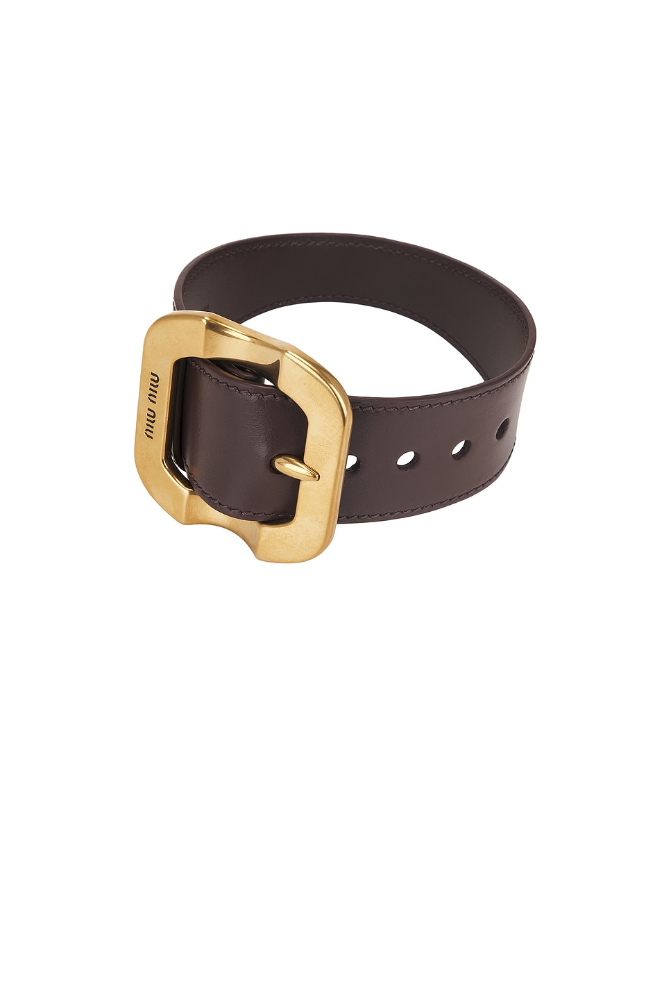 Belt Buckle Bracelet in Brown