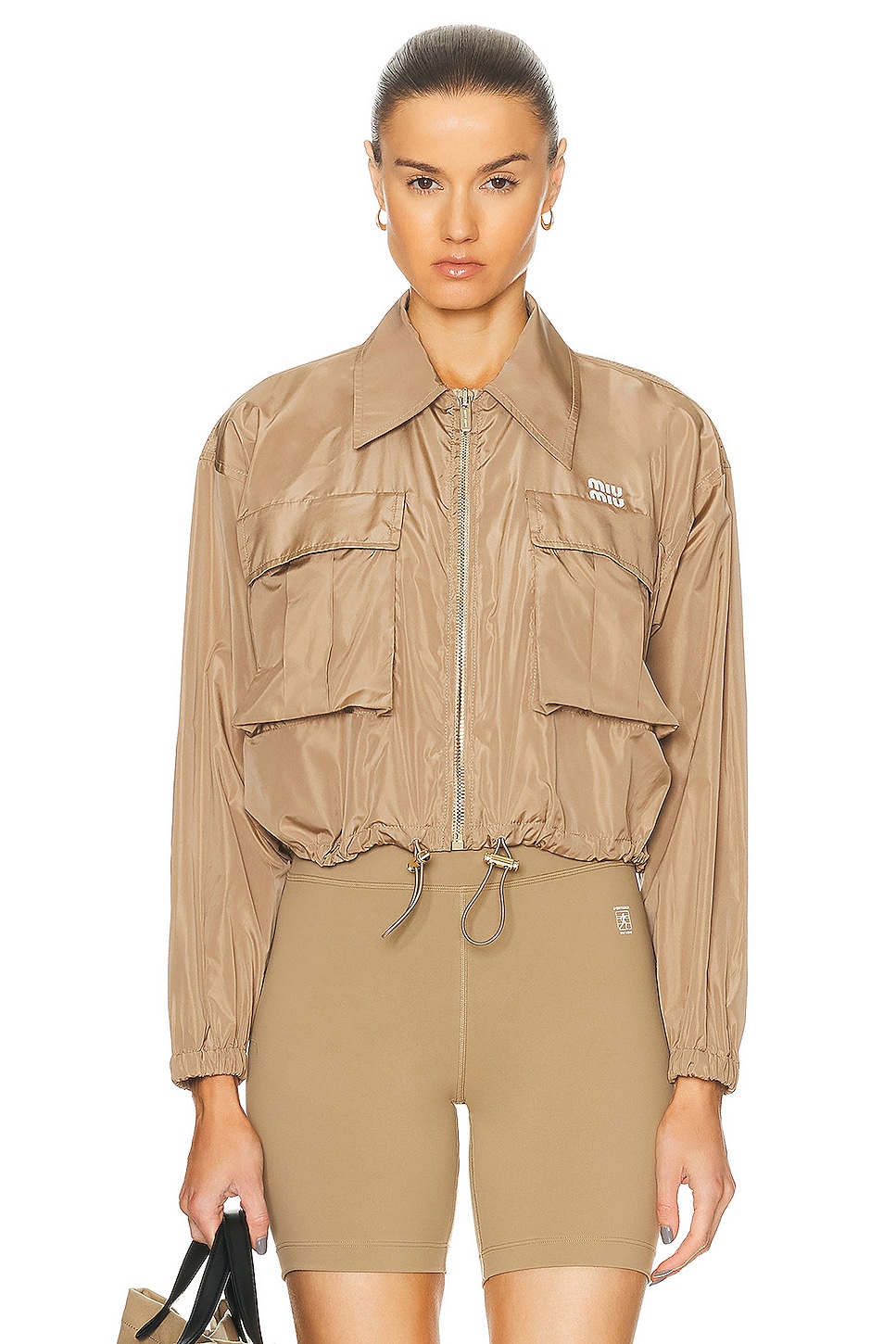 Image 1 of Miu Miu Cropped Jacket in Corda