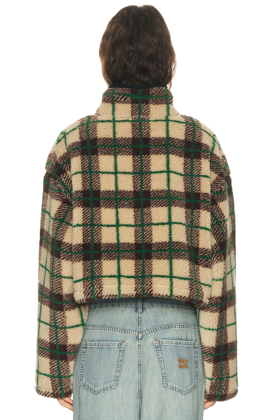 Miu Miu Teddy Check Jacket