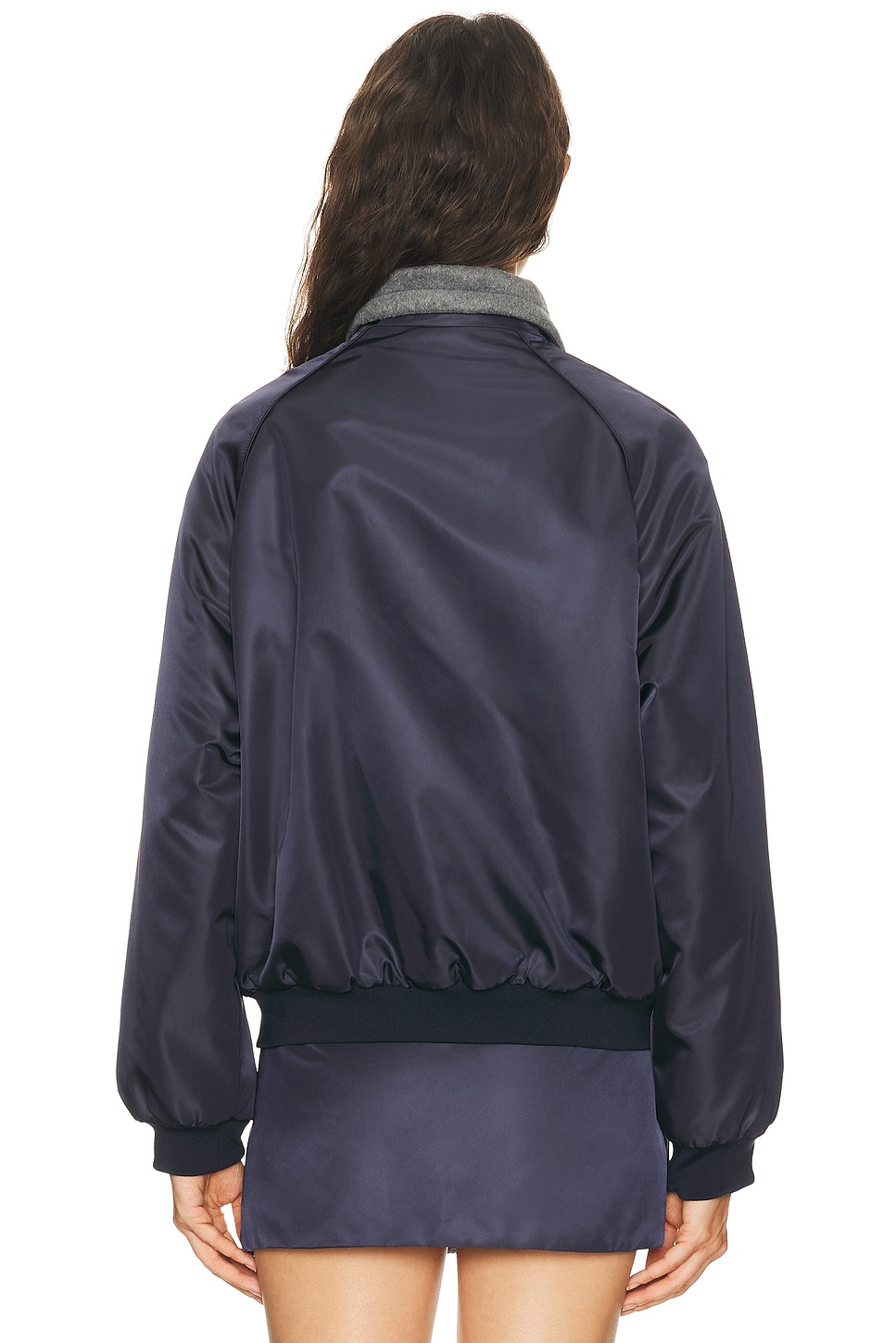 Miu Miu - Nylon Gazare Pile Reversibile Jacket | Plush