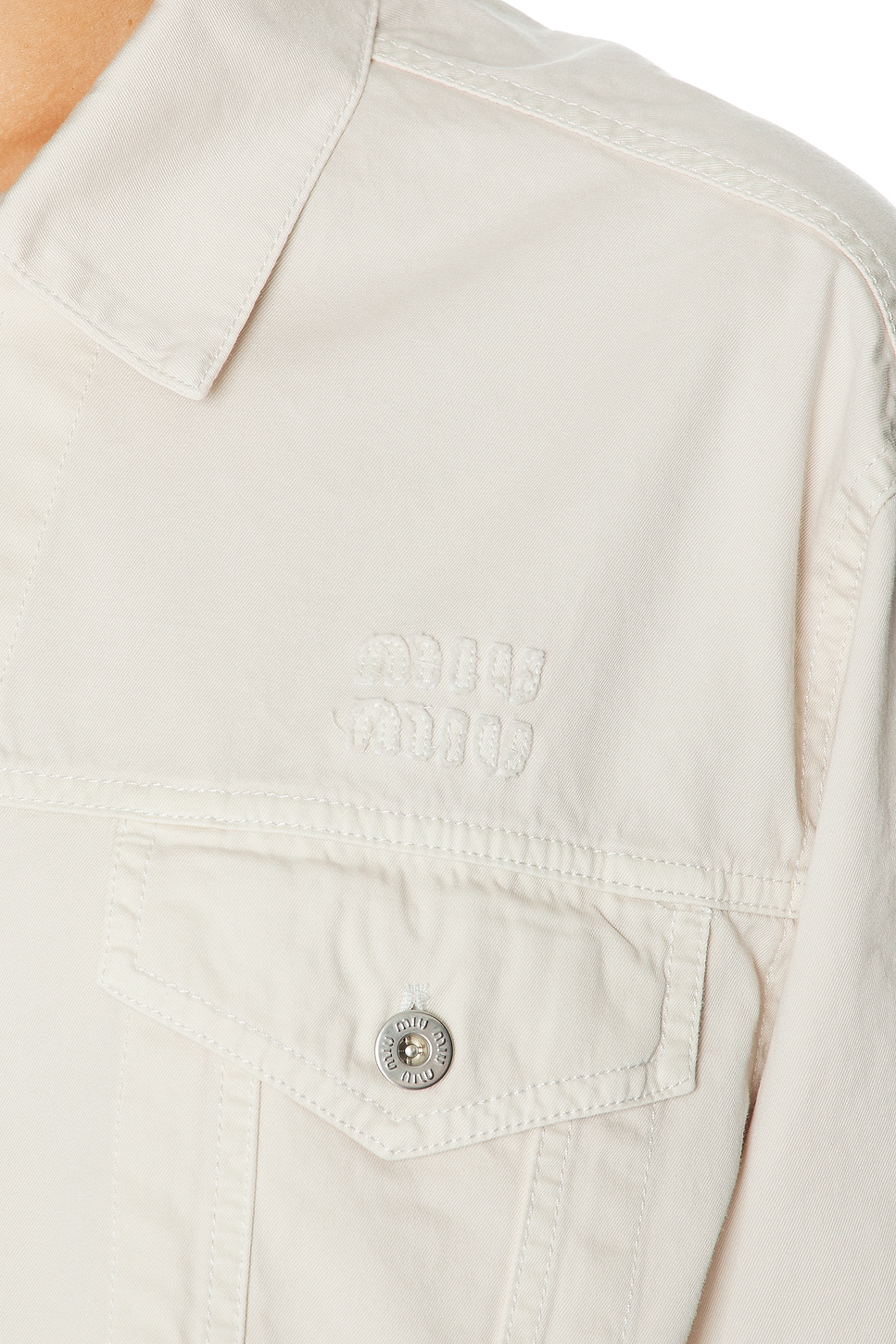 Miu Miu Denim Jacket | Thumbnail 5 Miu Miu Denim Jacket | Thumbnail 5