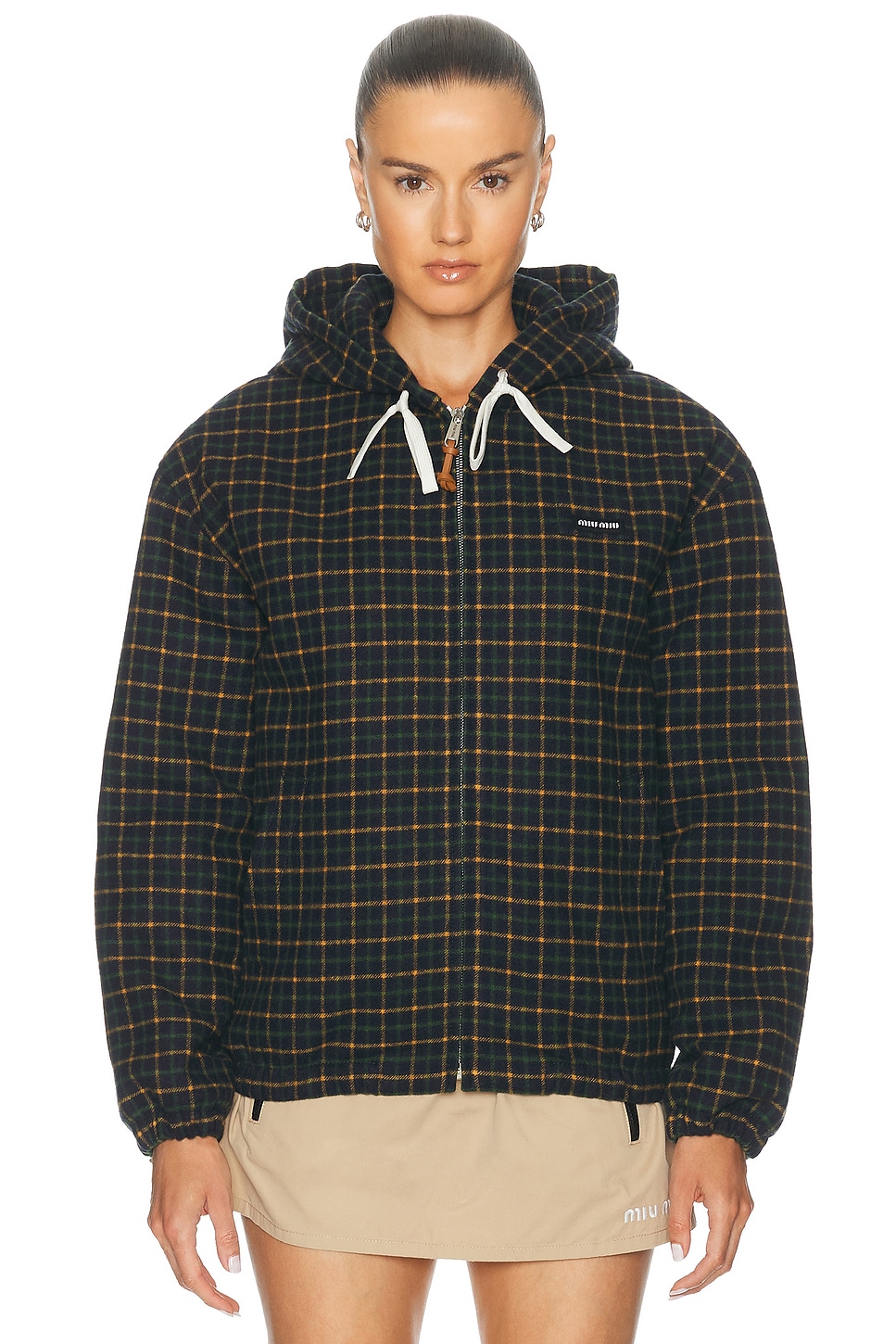 Check Color Padded Jacket