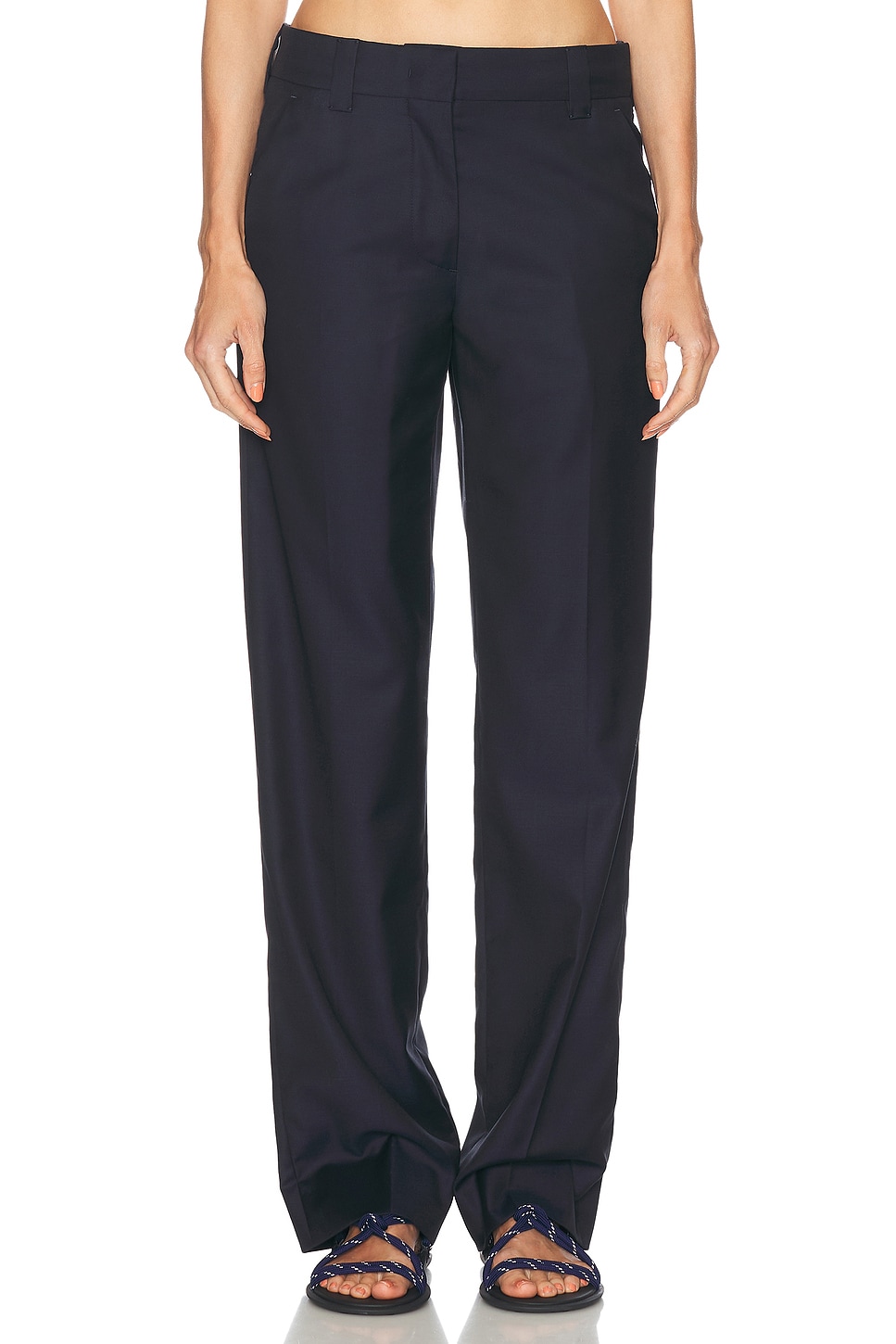 Image 1 of Miu Miu Wide Leg Pant in Blue