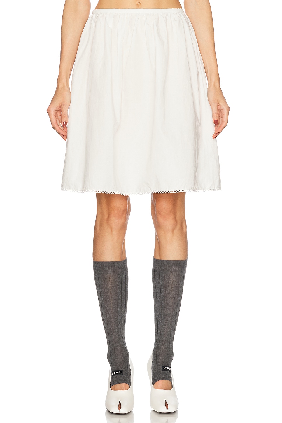 Mini Skirt in White