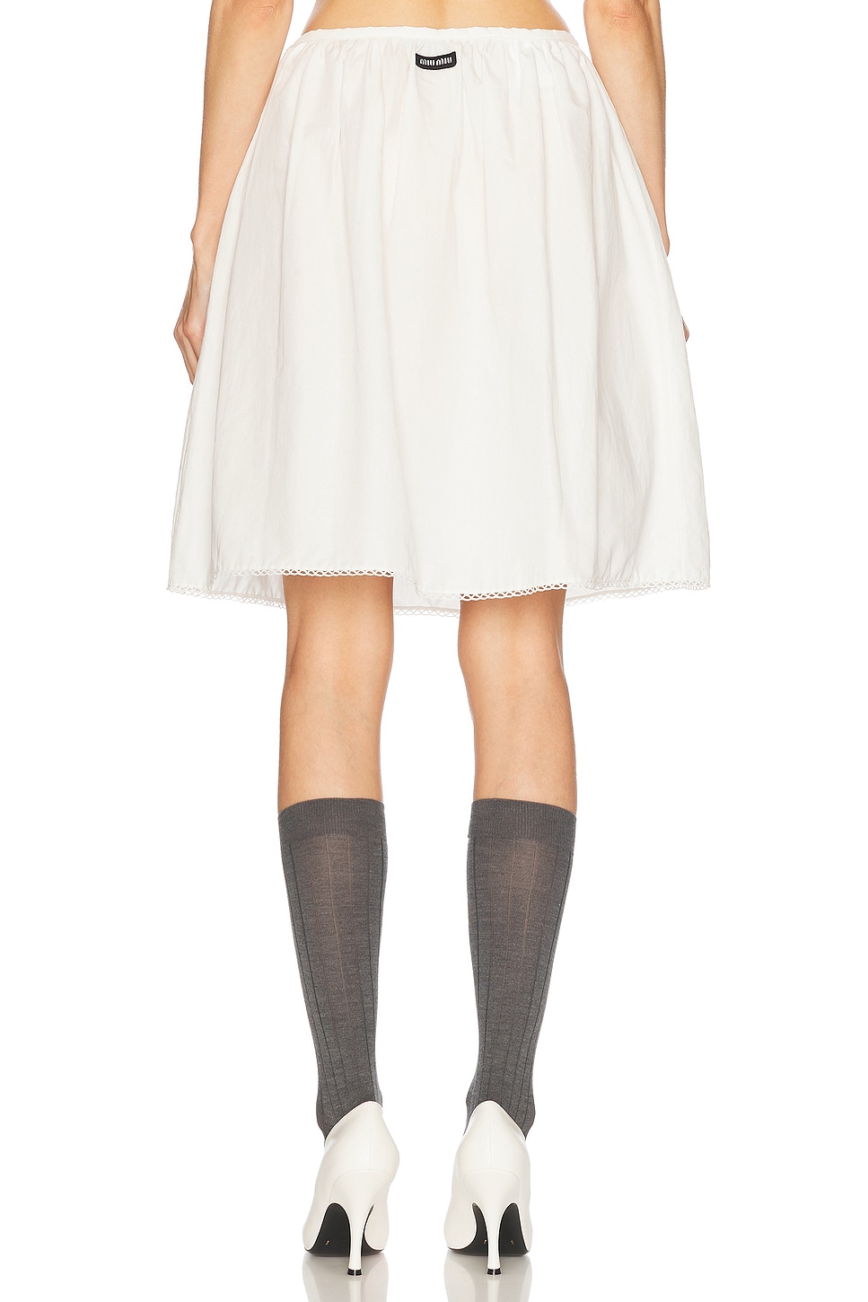 Image 4 of Miu Miu Mini Skirt in Bianco