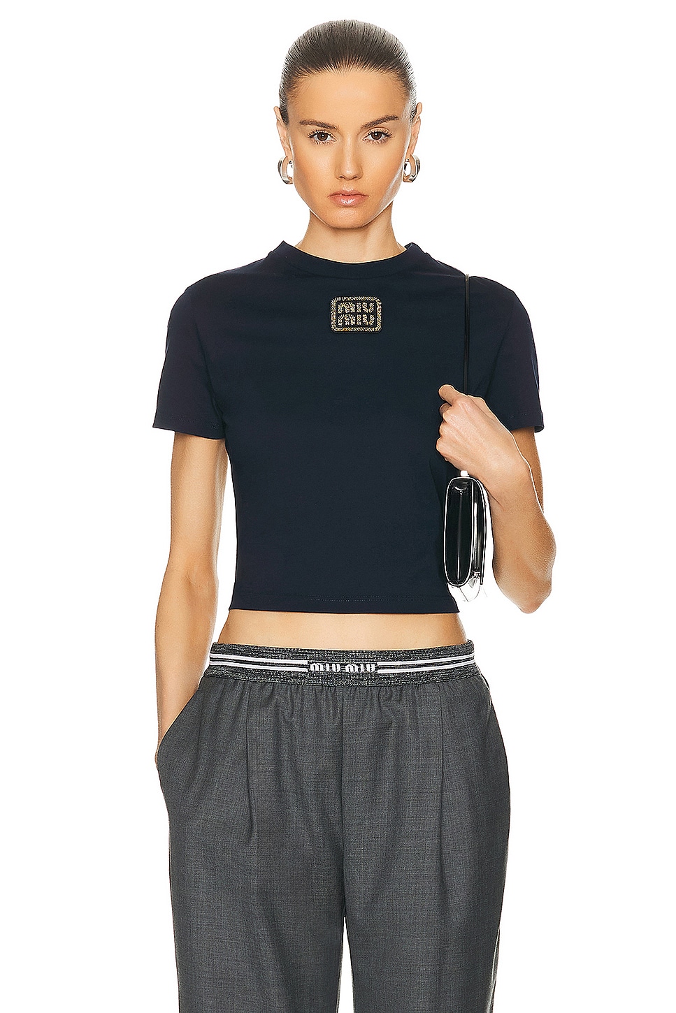 MIU T-SHIRT / BROWN