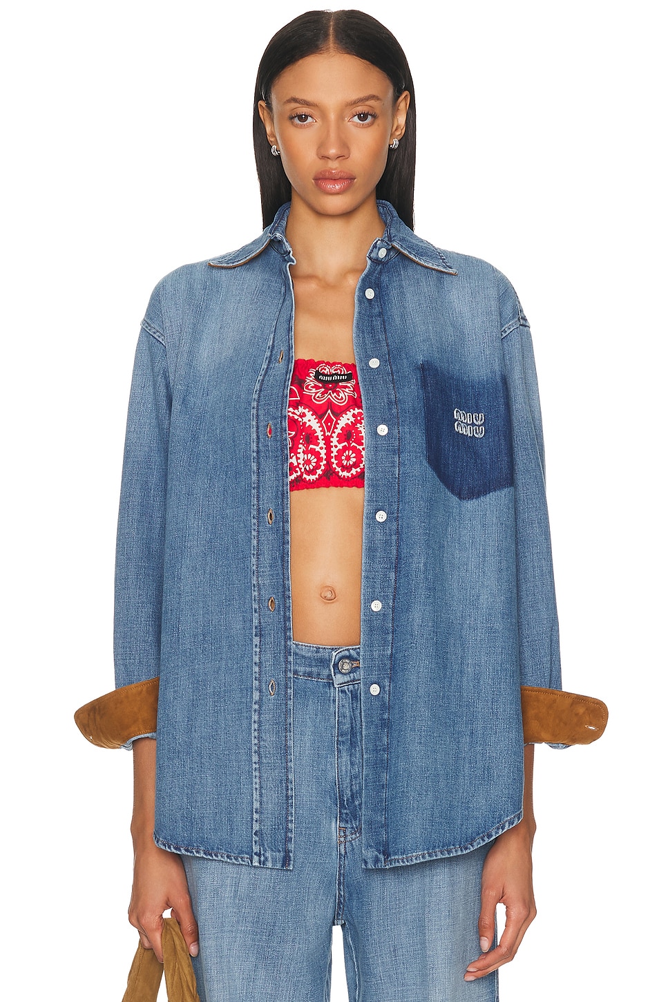 MIU MIU DENIM SHIRT 
