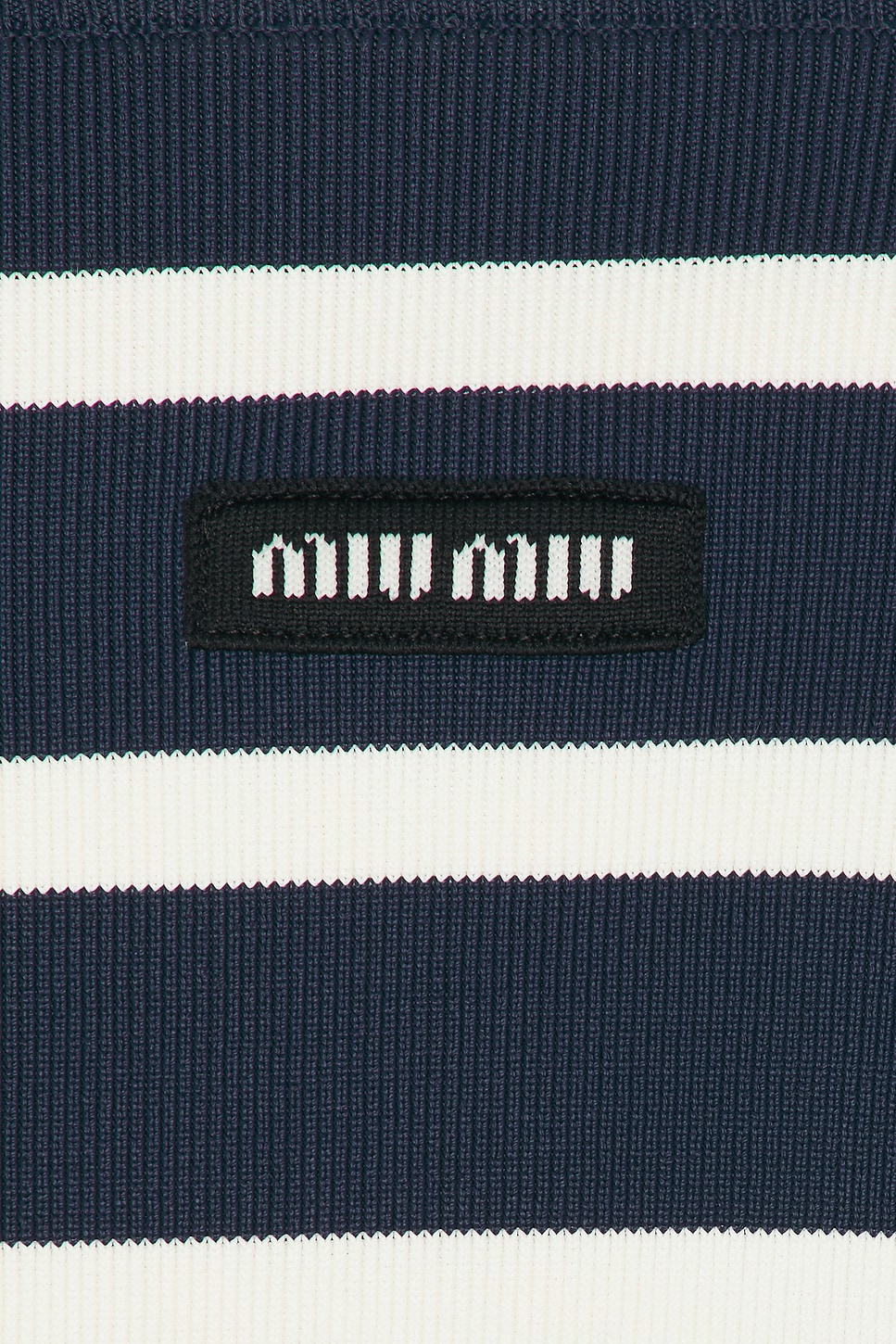 Image 5 of Miu Miu Strapless Top in Blue & Naturale