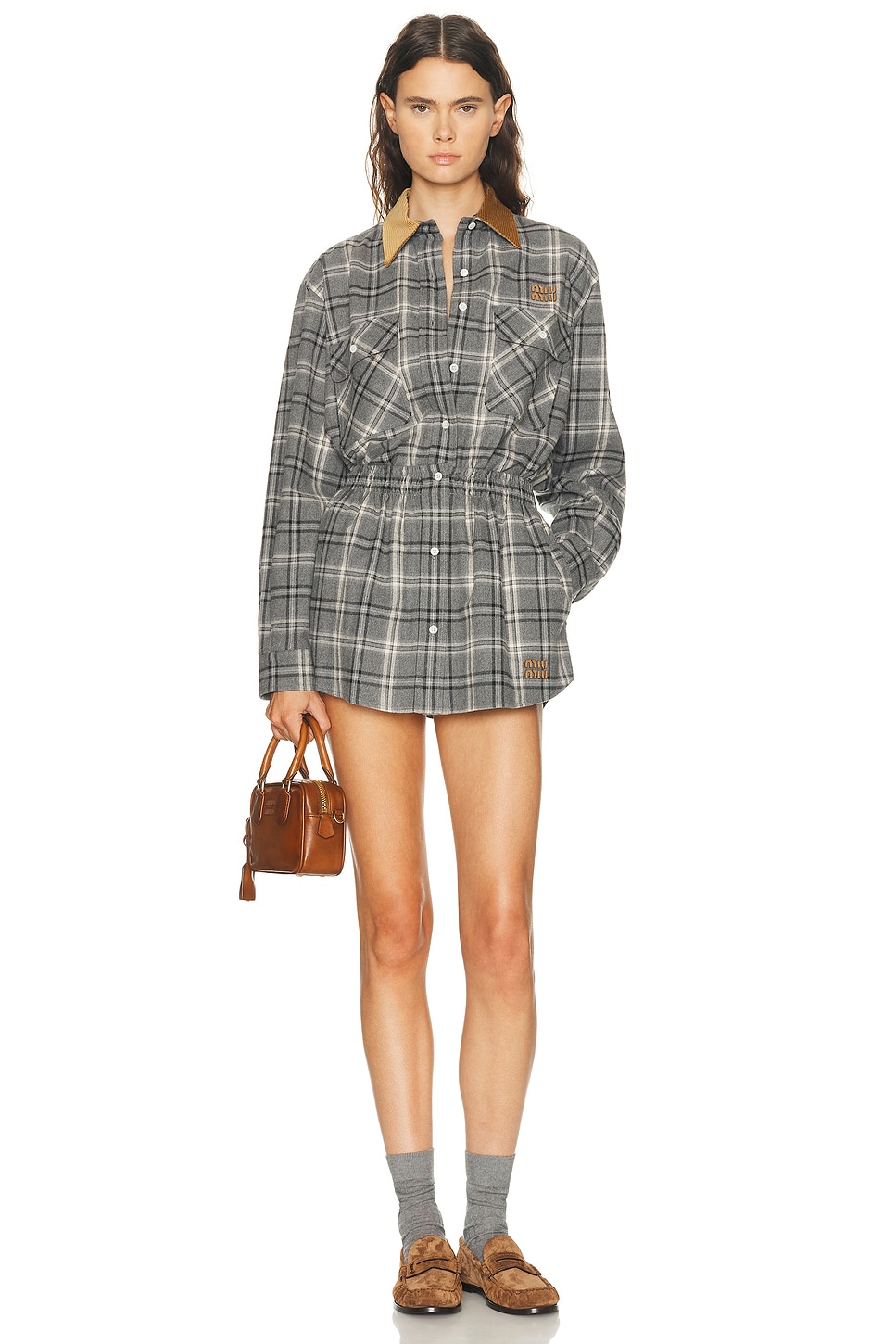 Miu Miu - Flanella Check Shirt | Plush