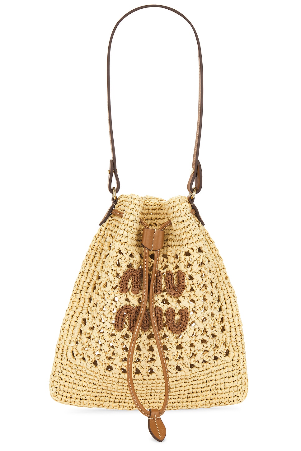 Miu Miu Crochet Contenitori Bucket Bag