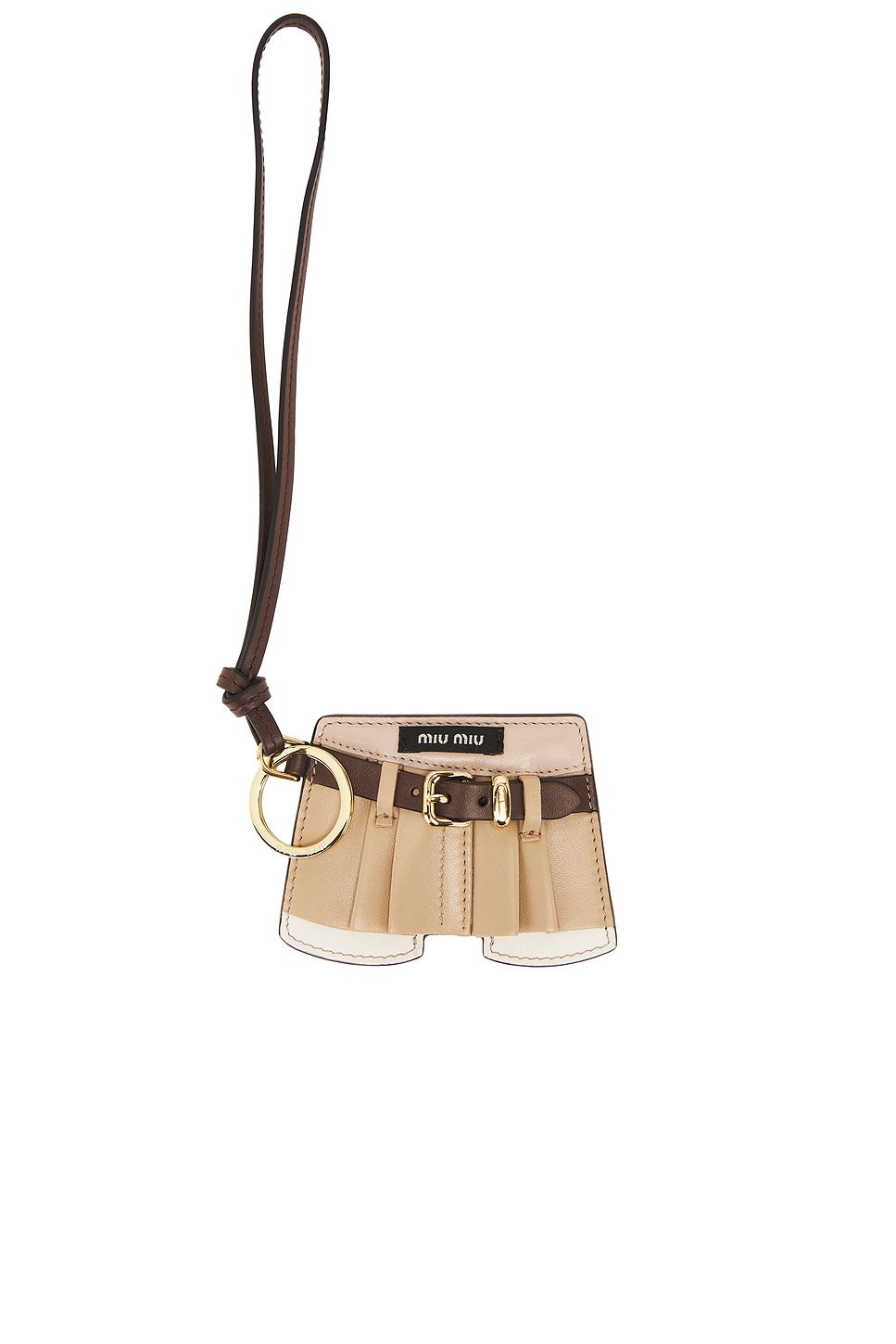 Skirt Bag Charm in Beige