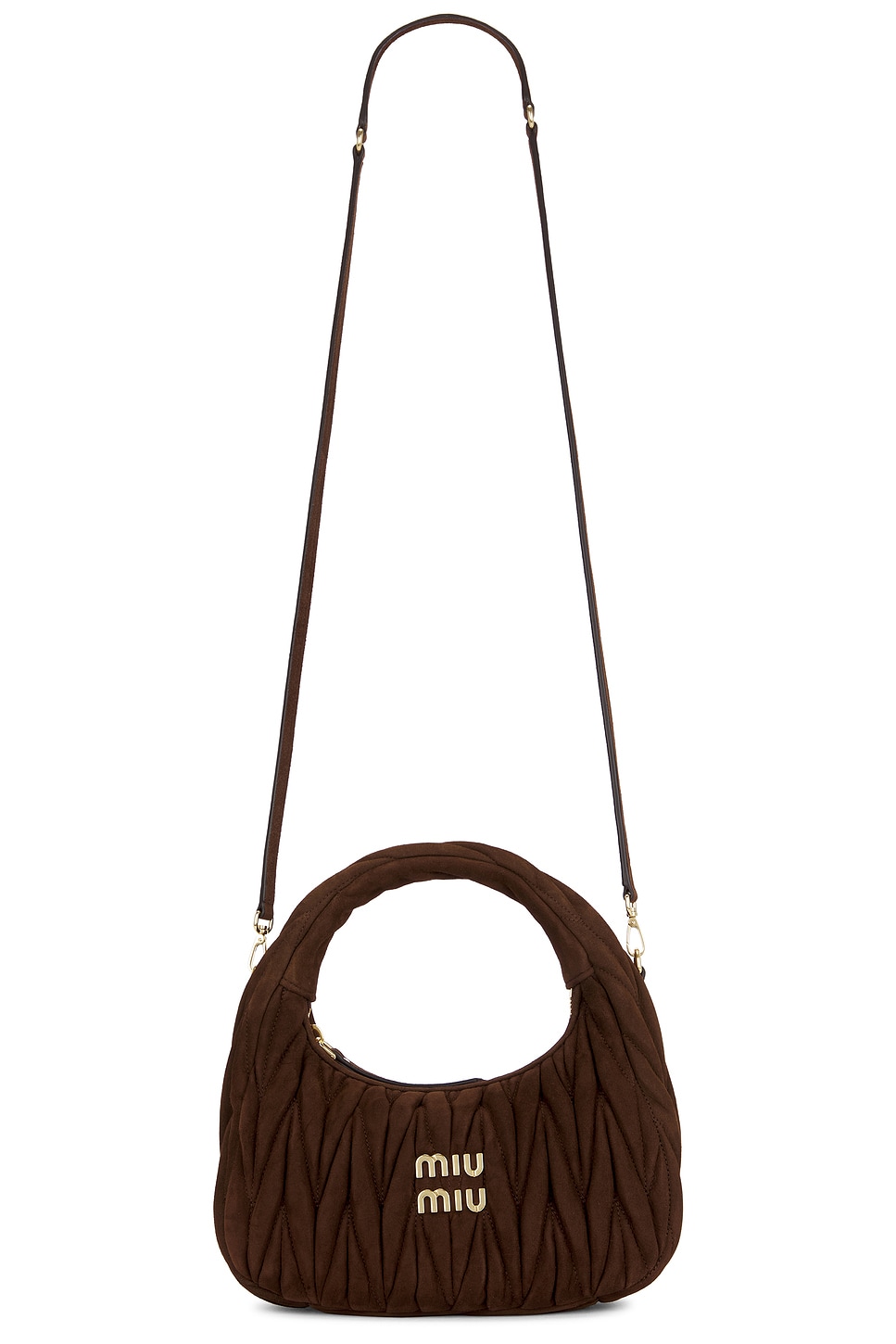 Miu Miu Camoscio Matelasse Hobo Bag