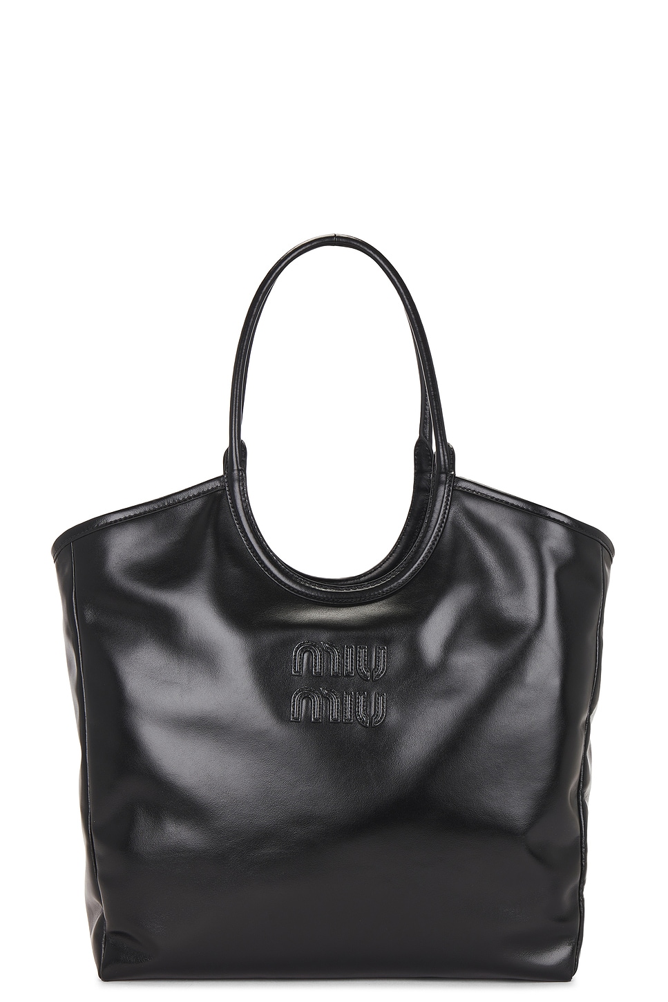 Miu Miu Ivy Handbag In Black