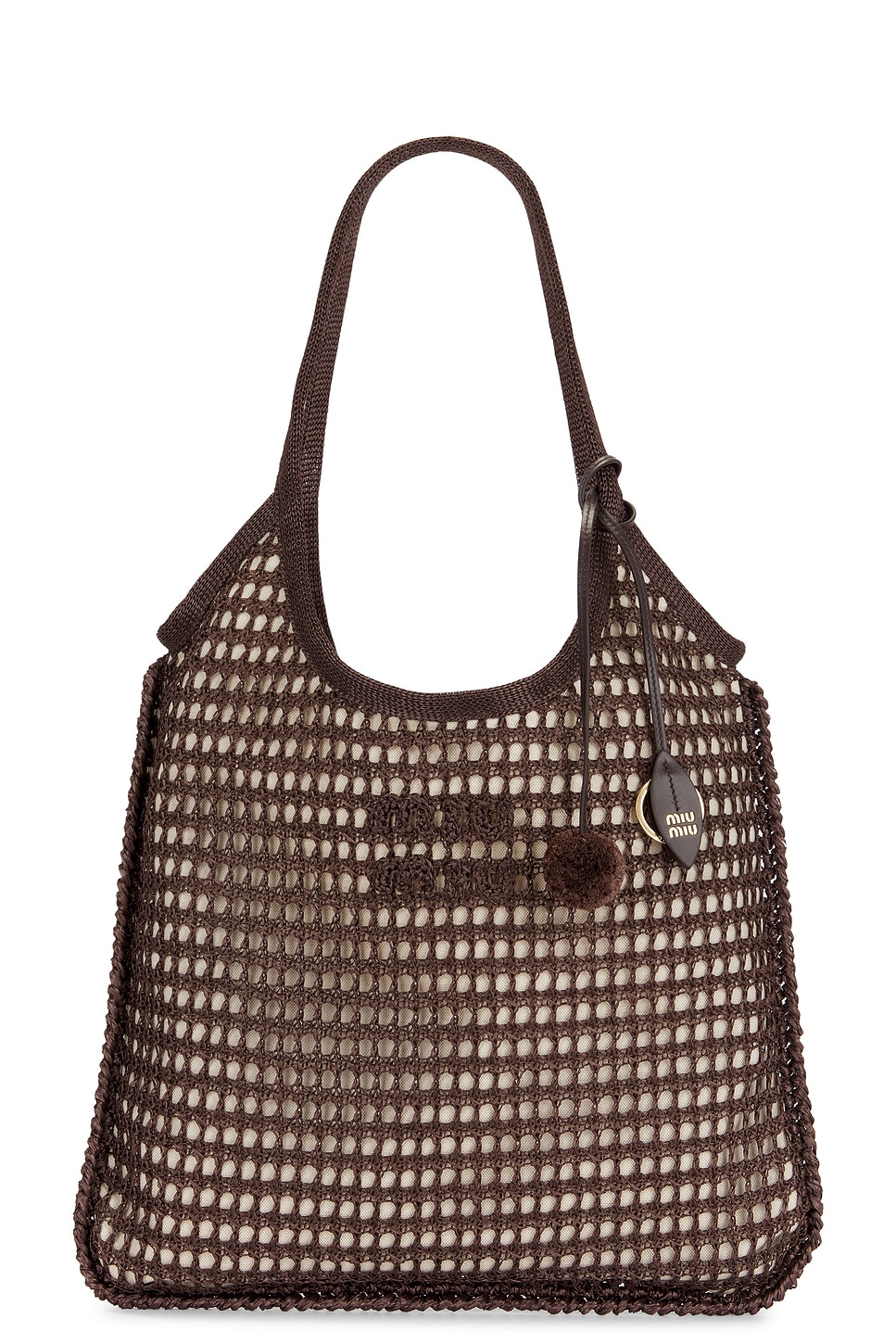 Miu Miu Rete Crochet Tote Bag
