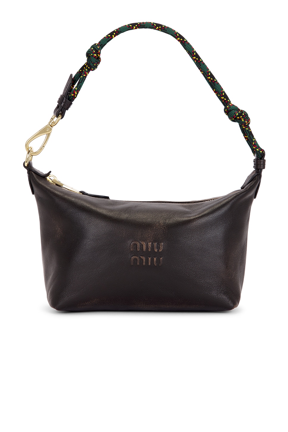 Miu Miu Nappa Old Nastro Tartan Top Handle Bag - Women's Bags