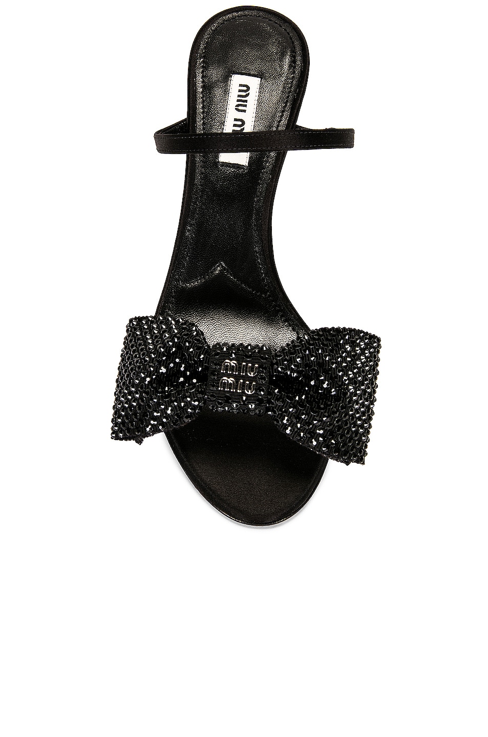 Miu Miu Bow Mule In Nero FWRD miu-miu-bow-mule-in-nero-fwrd
