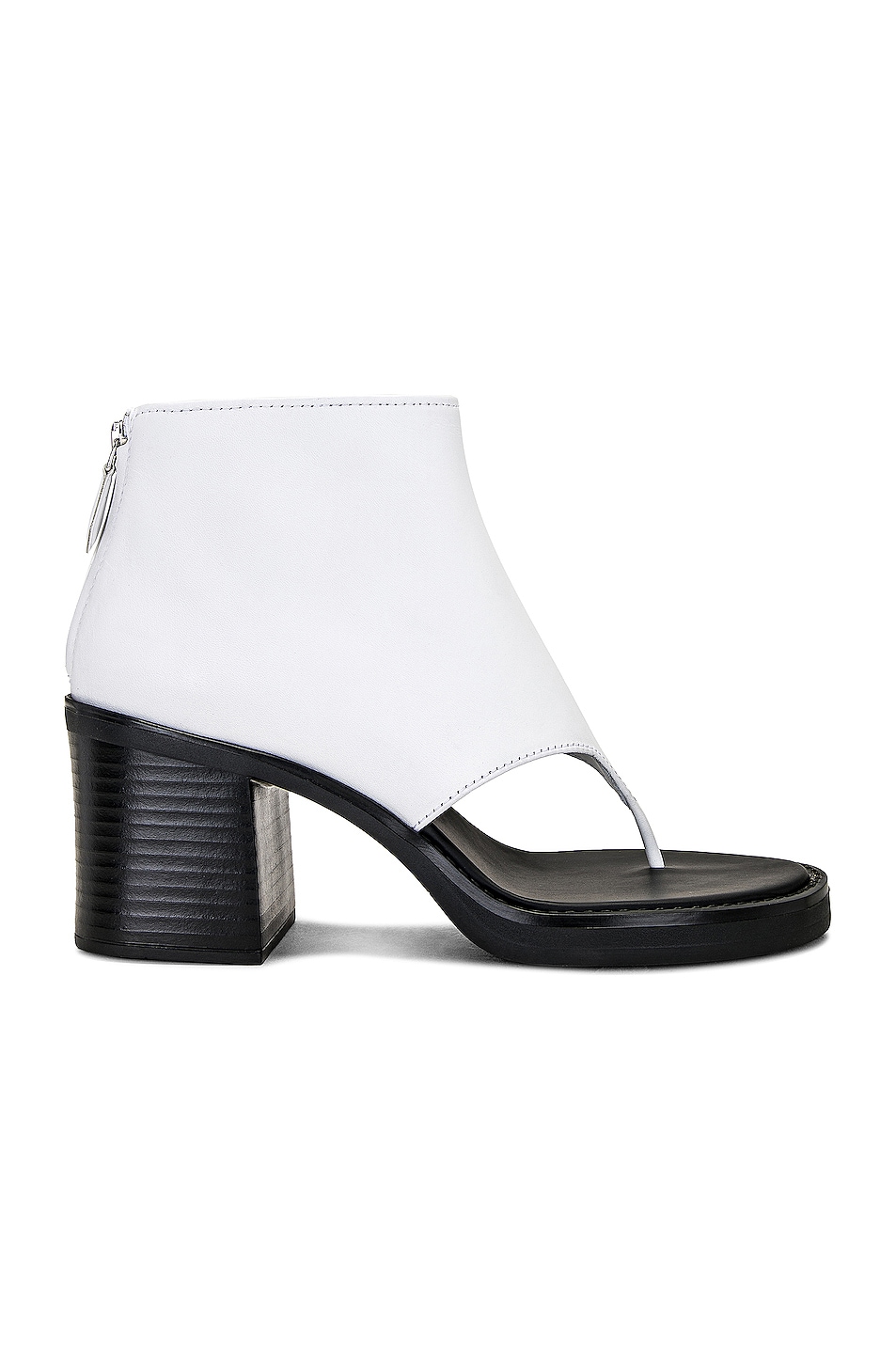 Image 1 of Miu Miu Open Toe Ankle Boot in Bianco