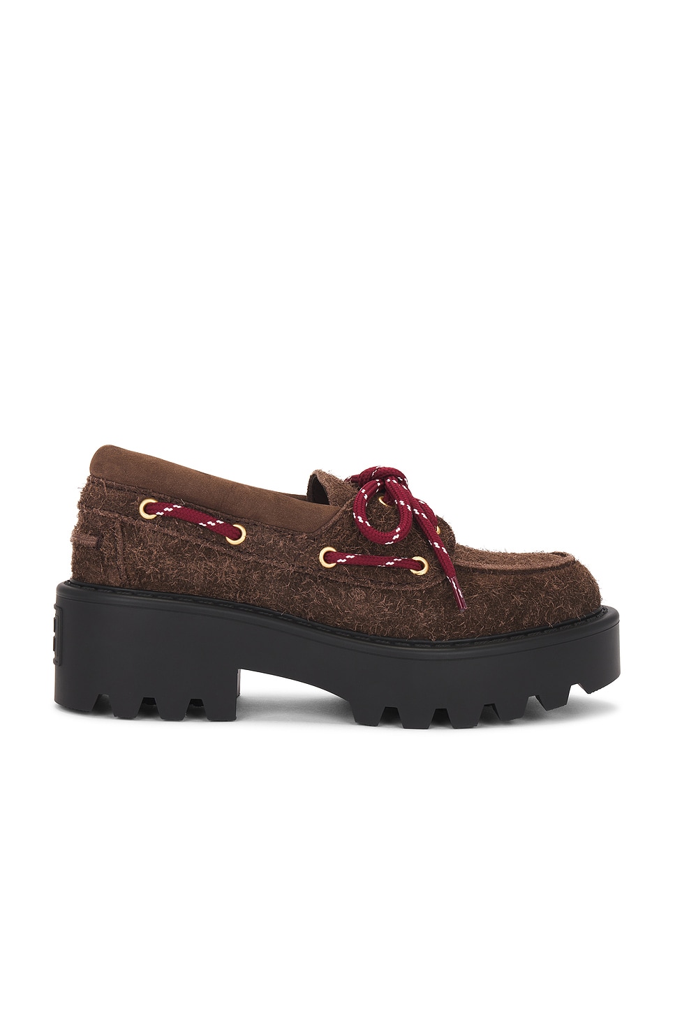 Image 1 of Miu Miu Lug Sole Loafer in Bruciato