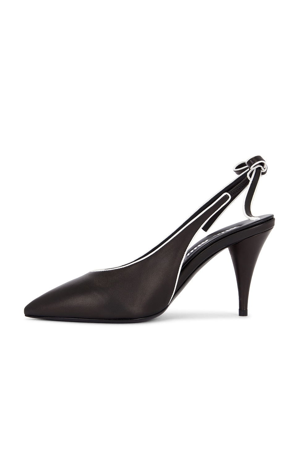 Image 5 of Miu Miu Sling Back Pump in Nero & Bianco
