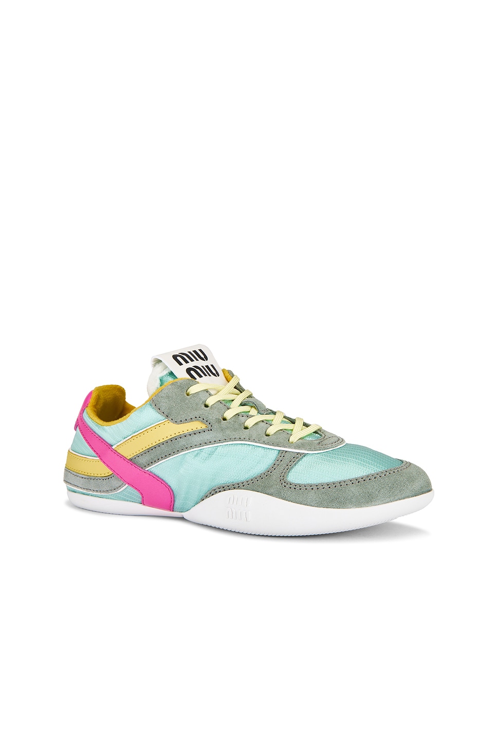 Miu Miu Gymnasium Tech-nylon And Suede Sneakers