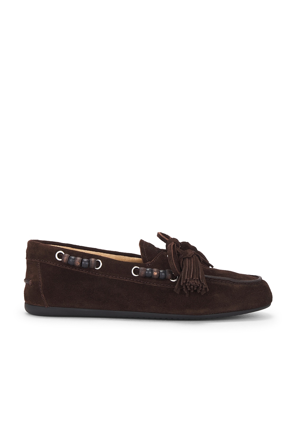 Image 1 of Miu Miu Suede Mocassin in Moro