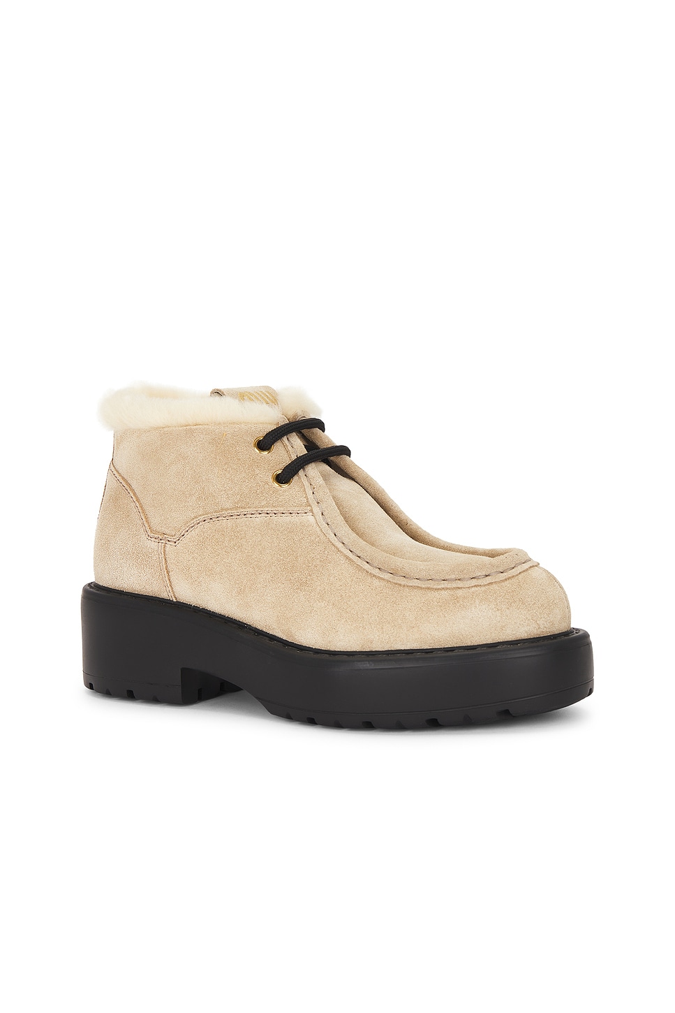 Miu Miu Ankle Boot In Neutral