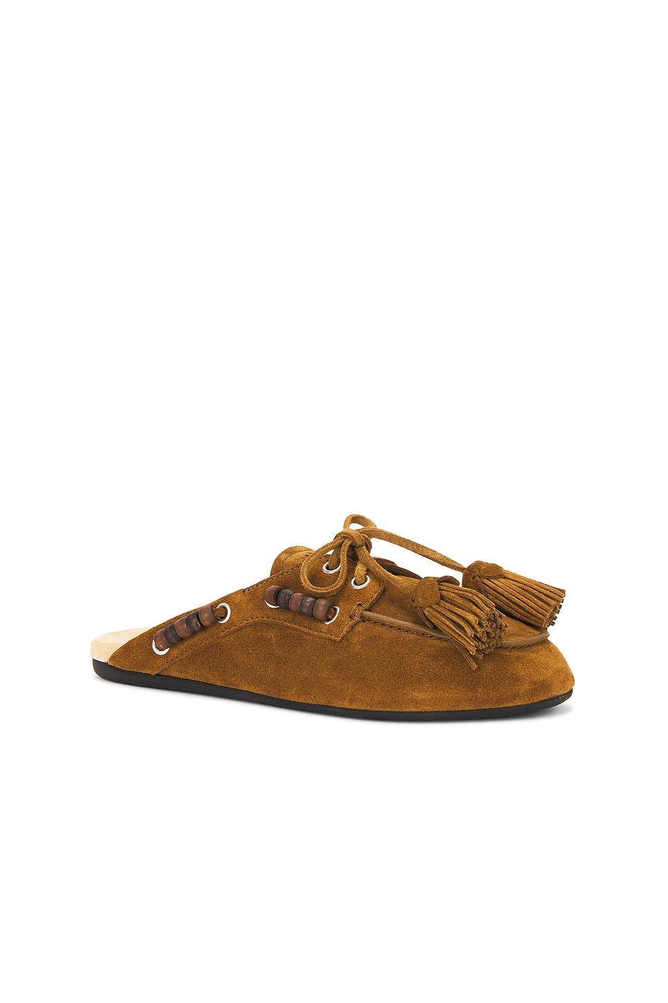 Miu Miu Moccasin Mule In Brown
