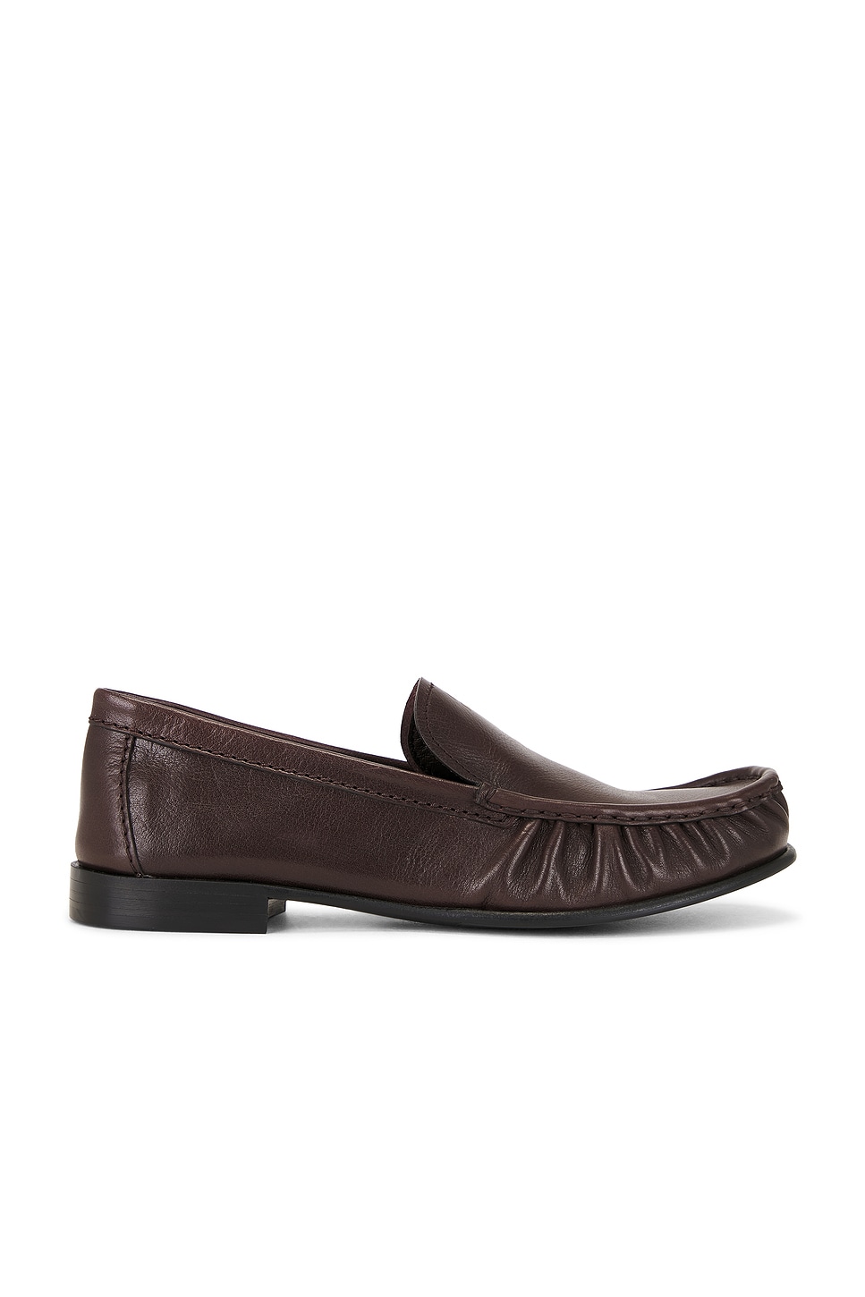 Miu Miu Bufalo Mocassini Loafer In Brown