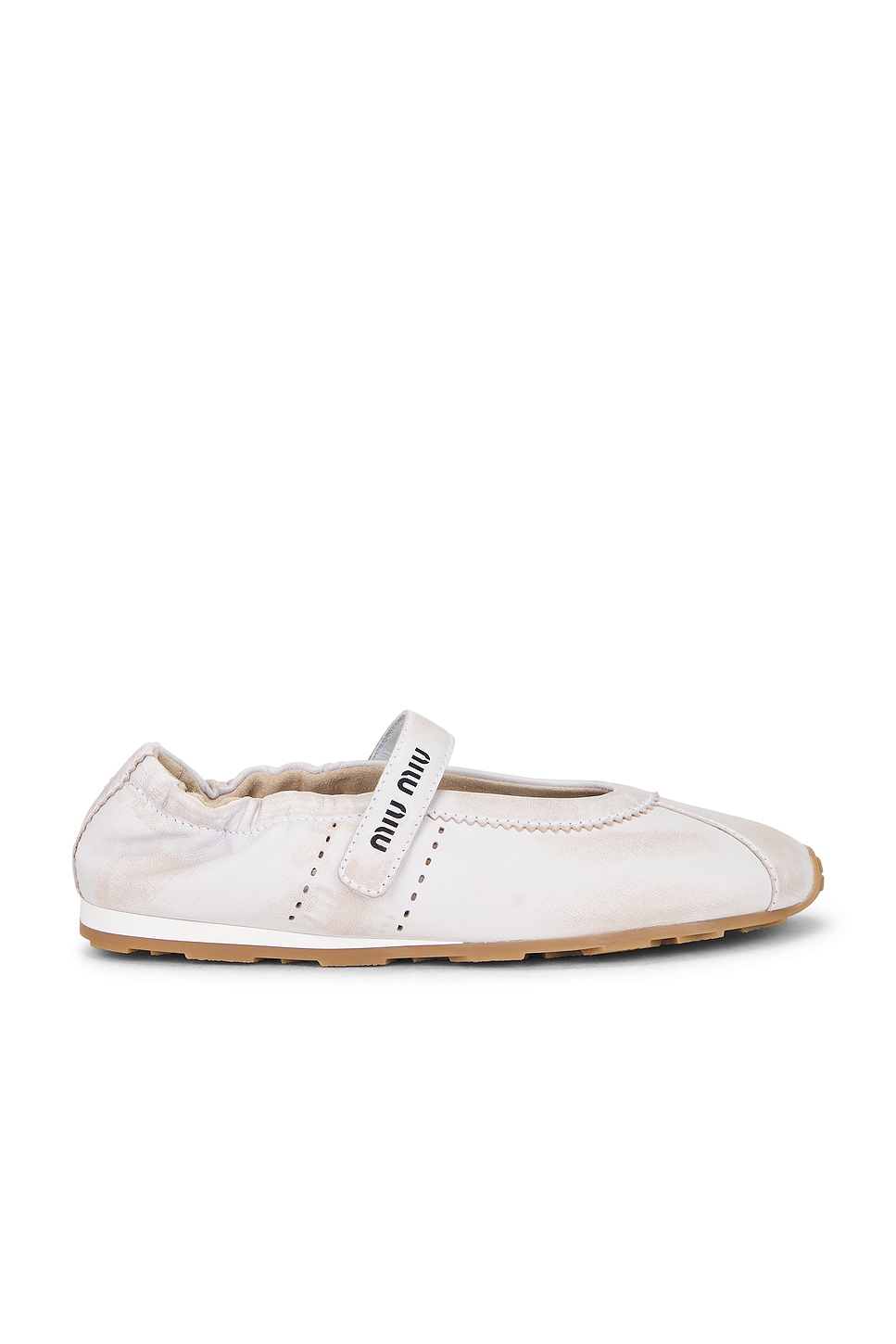 Miu Miu Plume Sneaker In White