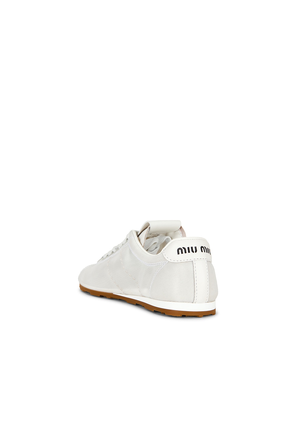 Miu Miu Plume Sneaker In White